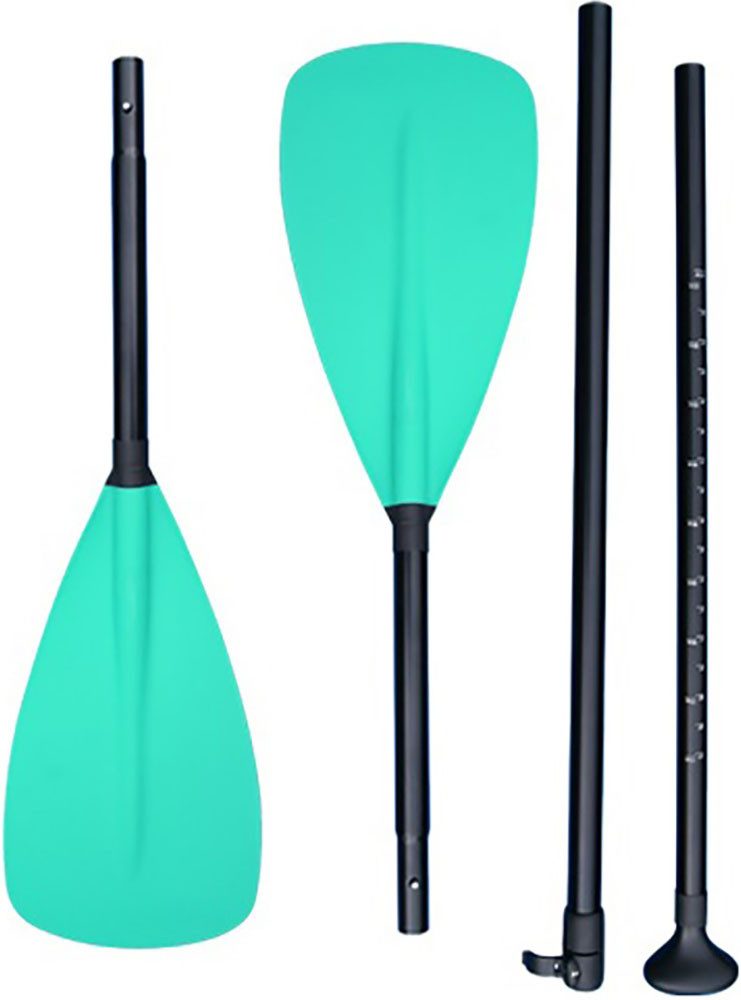 EXPLORER SUP-Board Ocean 10‘8“ Aufblasbares Stand Up Paddle Set (325x84x15cm), (Set, 8 tlg., incl. Zubehör, Kajaksitz, Fußschlaufe)