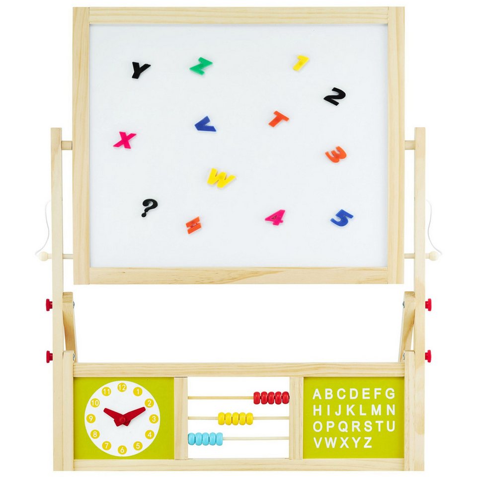 DOEWORKS Kinder Staffelei Magnetische Whiteboard U-Ständer, Doppelseitiges Whiteboard & Kreidetafel Schreibbrett mit Zubehör, Kinder Tafel DOEWORKS Kinder Staffelei Magnetische Whiteboard U-Ständer, Doppelseitiges Whiteboard & Kreidetafel Schreibbrett mit Zubehör, Kinder Tafel