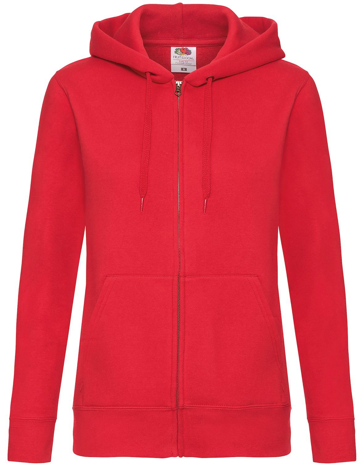 Fruit of the Loom Sweatjacke Premium Hooded Sweat Jacket Lady-Fit