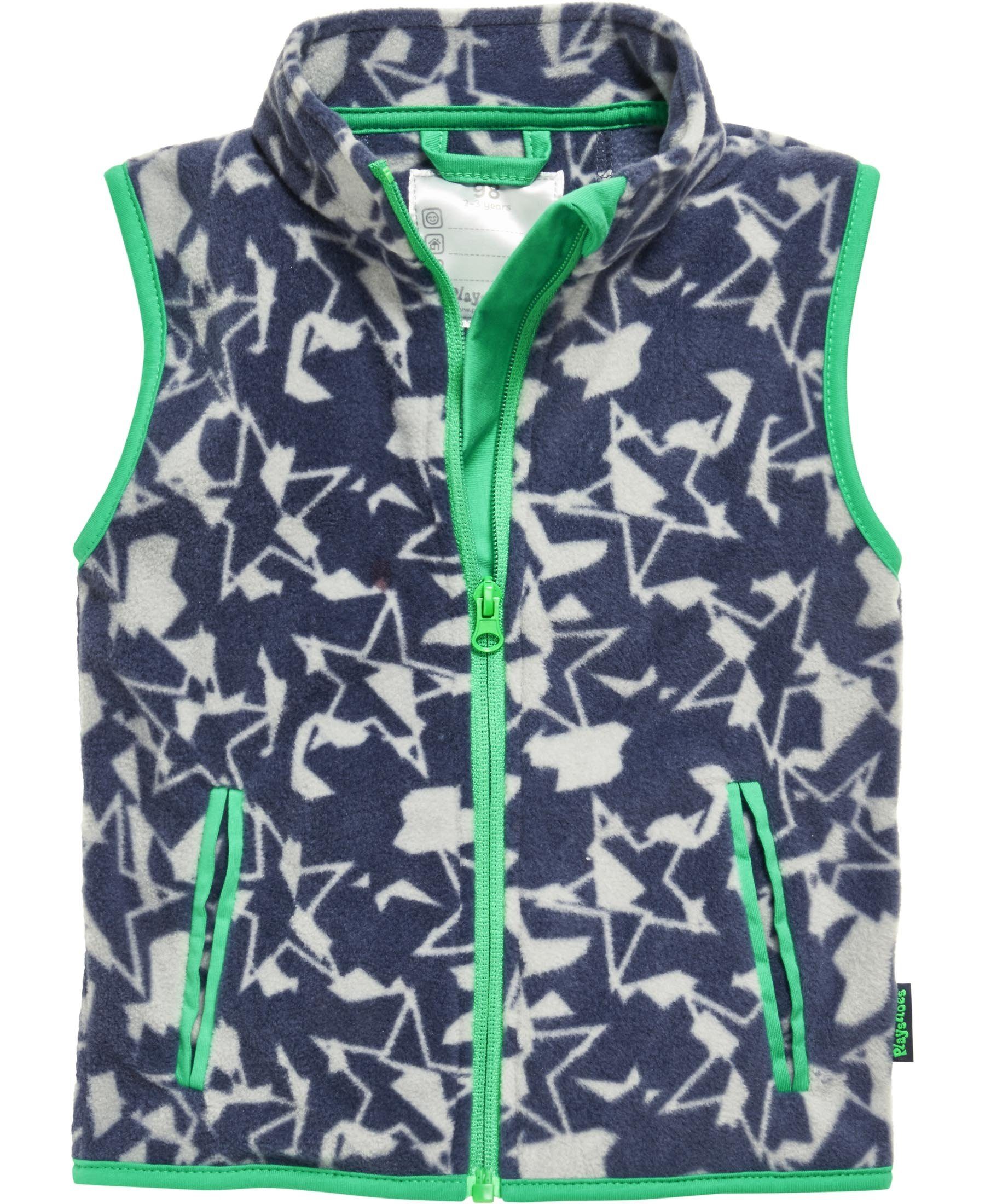 Strickfleecejacke Fleece-Weste Sterne-Camouflage