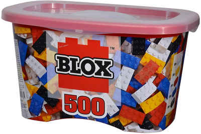 SIMBA Spielbausteine Bausteine Blox 500 Teile 4er/8er bunt Box 104114206