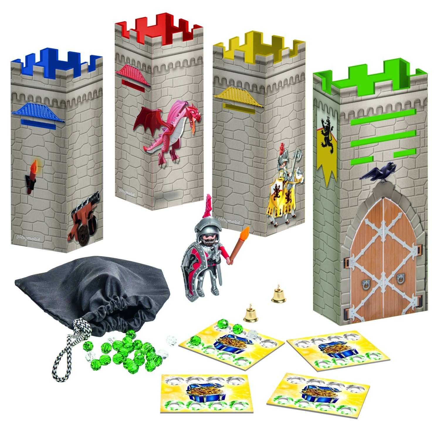 Schmidt Spiele Spiel Playmobil Ritterburg - Auf der Suche nach dem Edelstein-Schatz