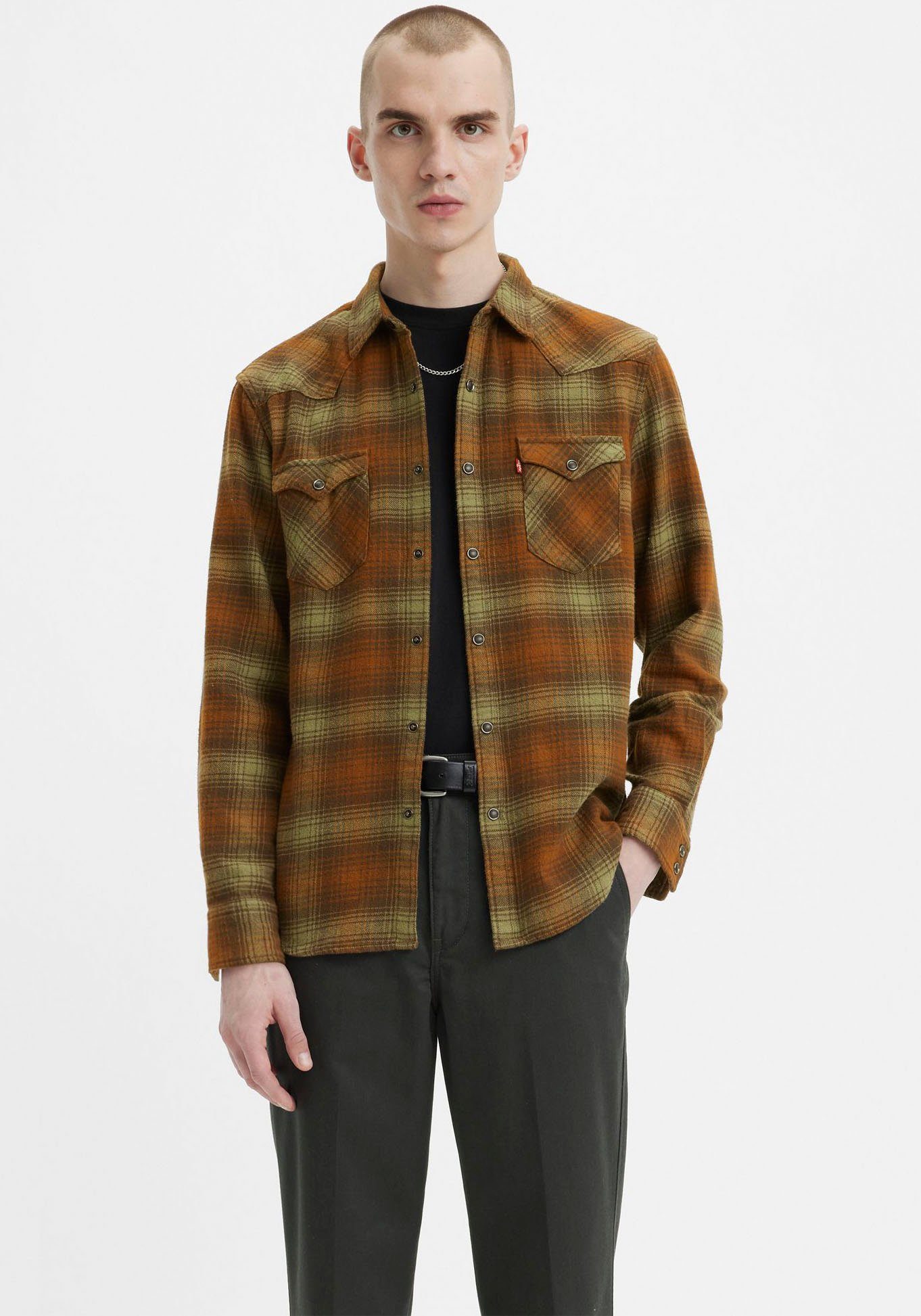 Levi's® Flanellhemd BARSTOW WESTERN STANDARD stanley plaid monks