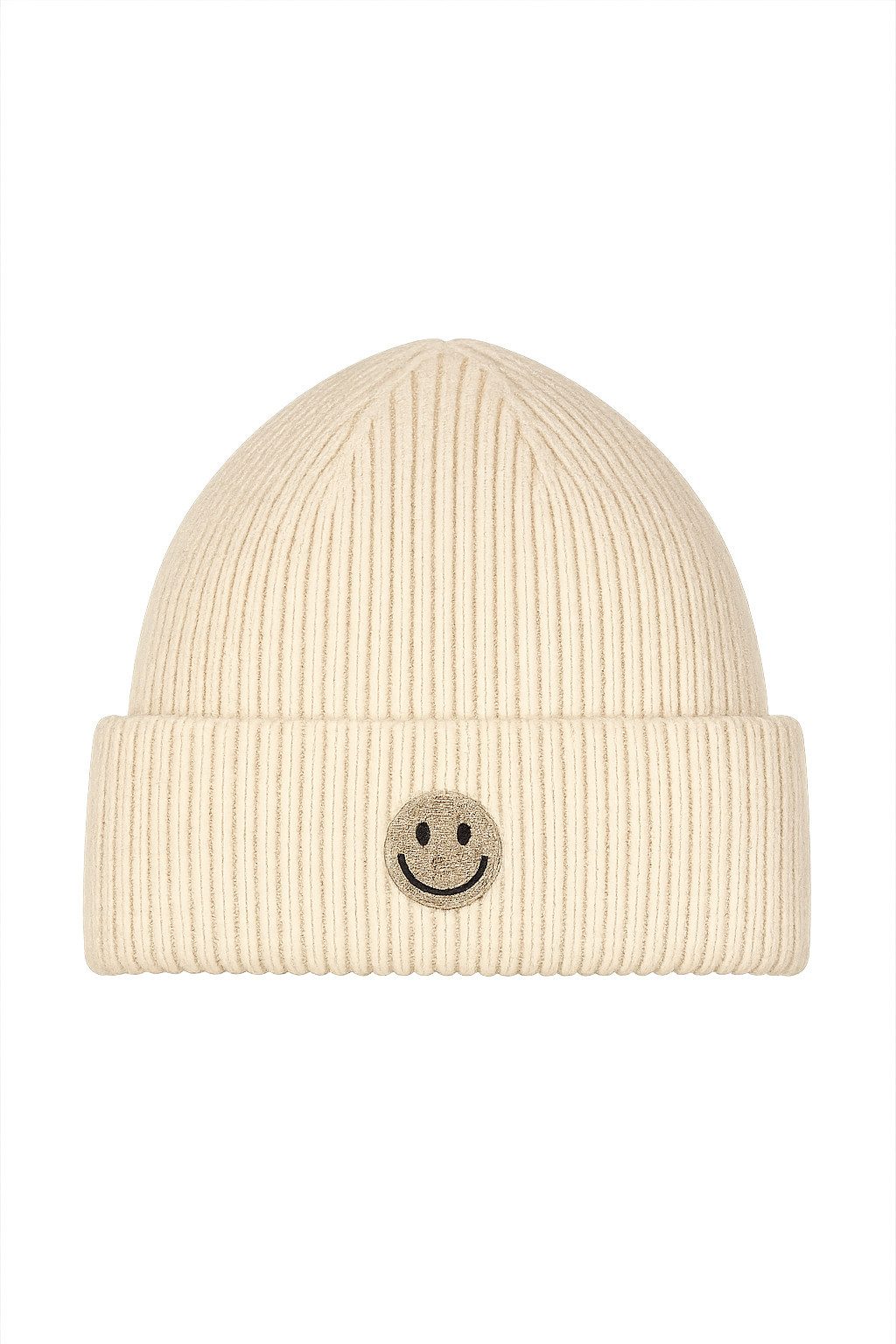 Faera Strickmütze Mit Smiley, Rippenstrick, weiches Tragegefühl (1-St., mod günstig online kaufen