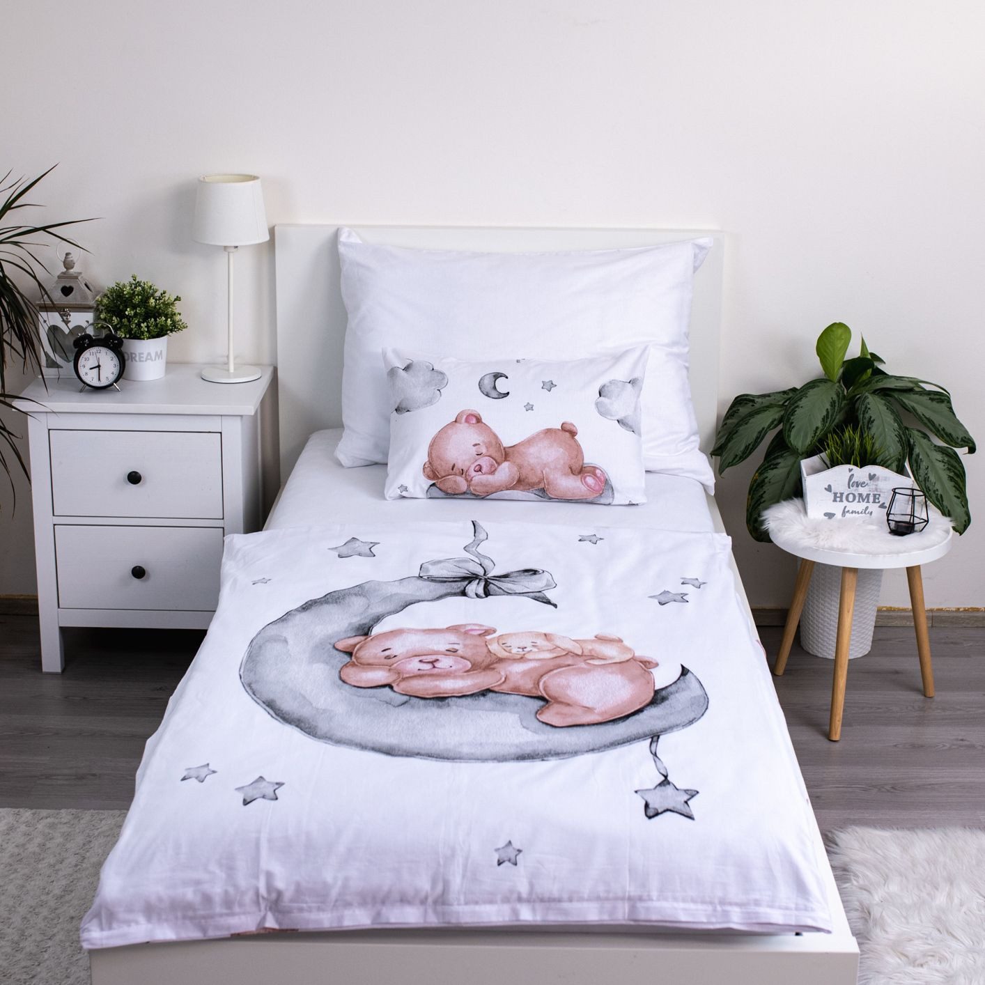 Jerry Fabrics Kinderbettwäsche Teddy Bear – Bettbezug 100x135 cm & Kissenbe günstig online kaufen