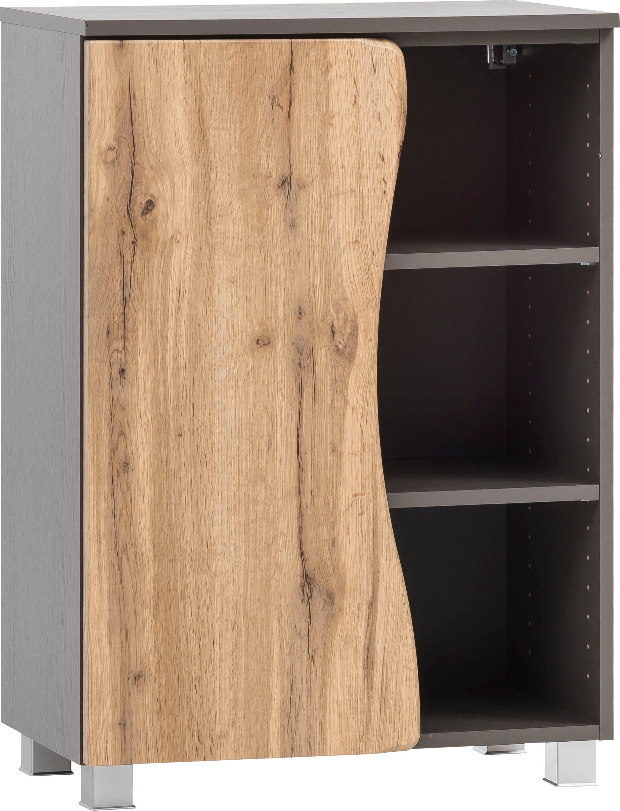 welltime Unterschrank "Stubach" Tür mit Baumkante günstig online kaufen