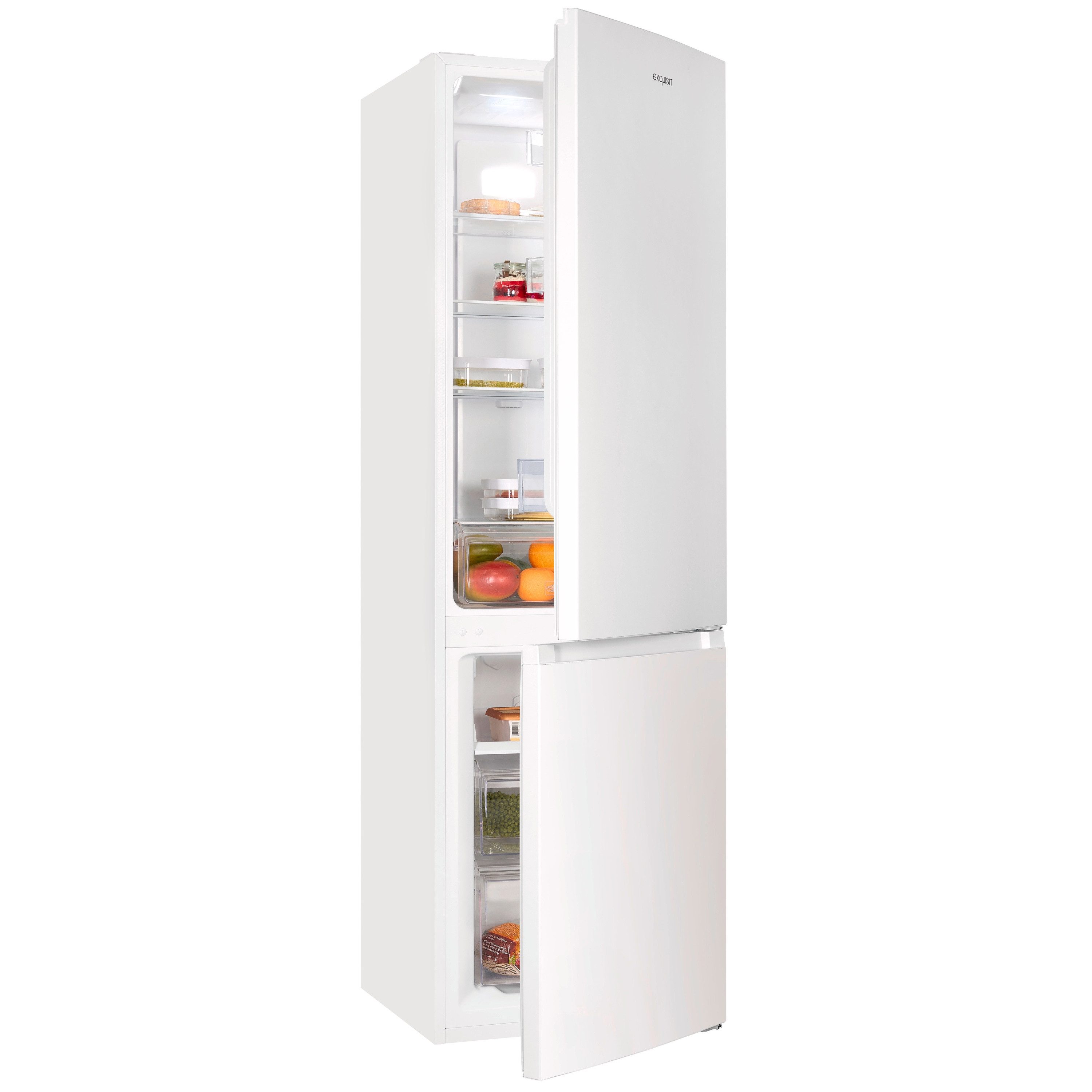 exquisit Kühl-/Gefrierkombination KGC5265-70-NF-040C, 180,5 cm hoch, 54,5 cm breit, 253 l Nutzinhalt, 182,0 l Kühlfach, 71,0 l 4 Sternefach