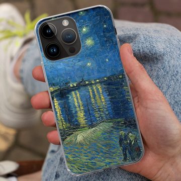 MuchoWow Handyhülle Die sternenklare Nacht - Vincent van Gogh, Handyhülle Telefonhülle Apple iPhone 14 Pro Max