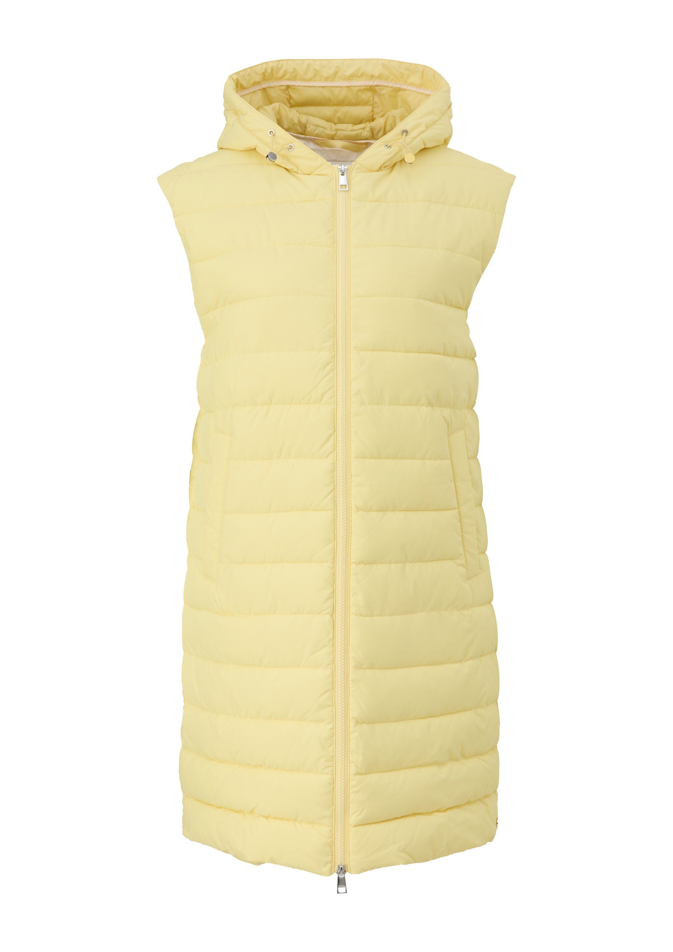 s.Oliver Outdoorjacke Outdoor-Weste Steppweste mit Kapuze