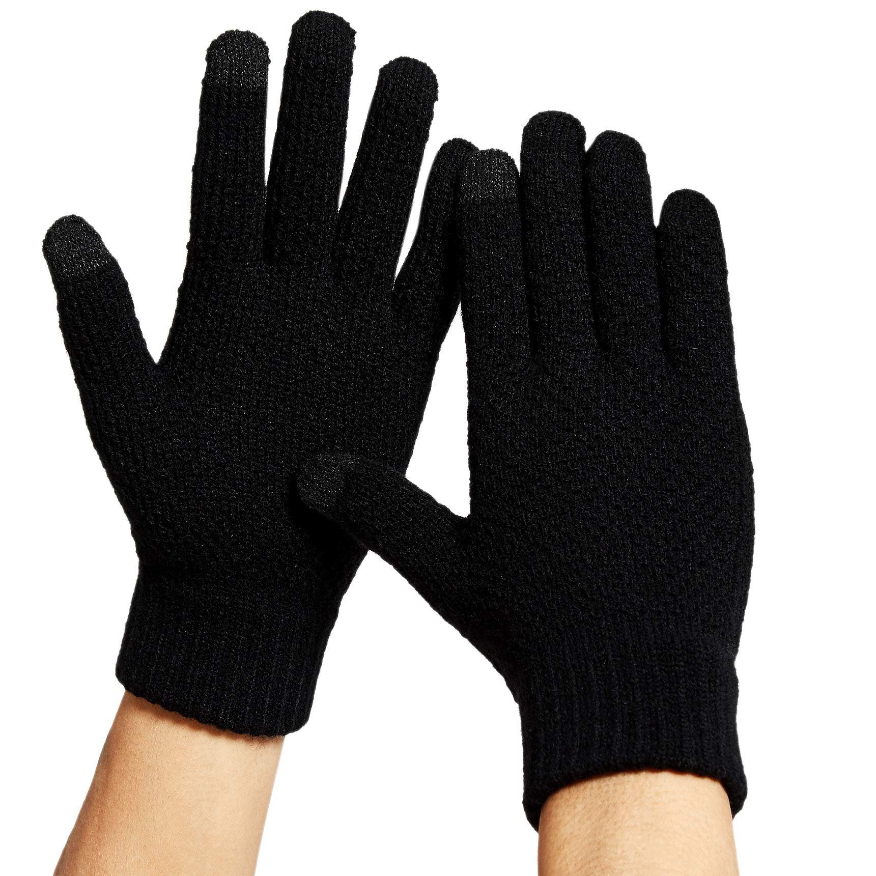 Guess Fingerhandschuhe in Schwarz Damen Accessoires Handschuhe 
