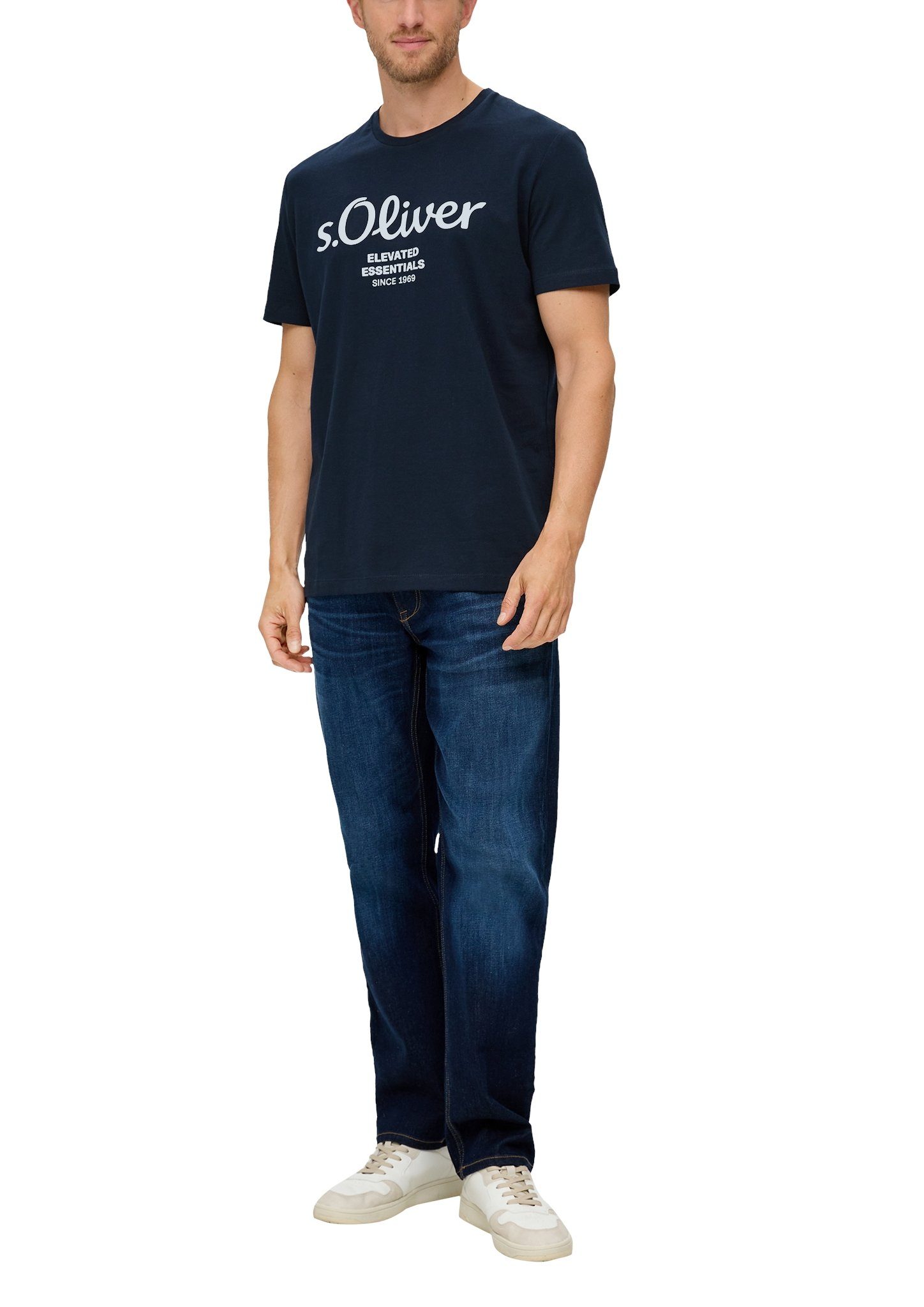 sportiven blue s.Oliver Look im T-Shirt