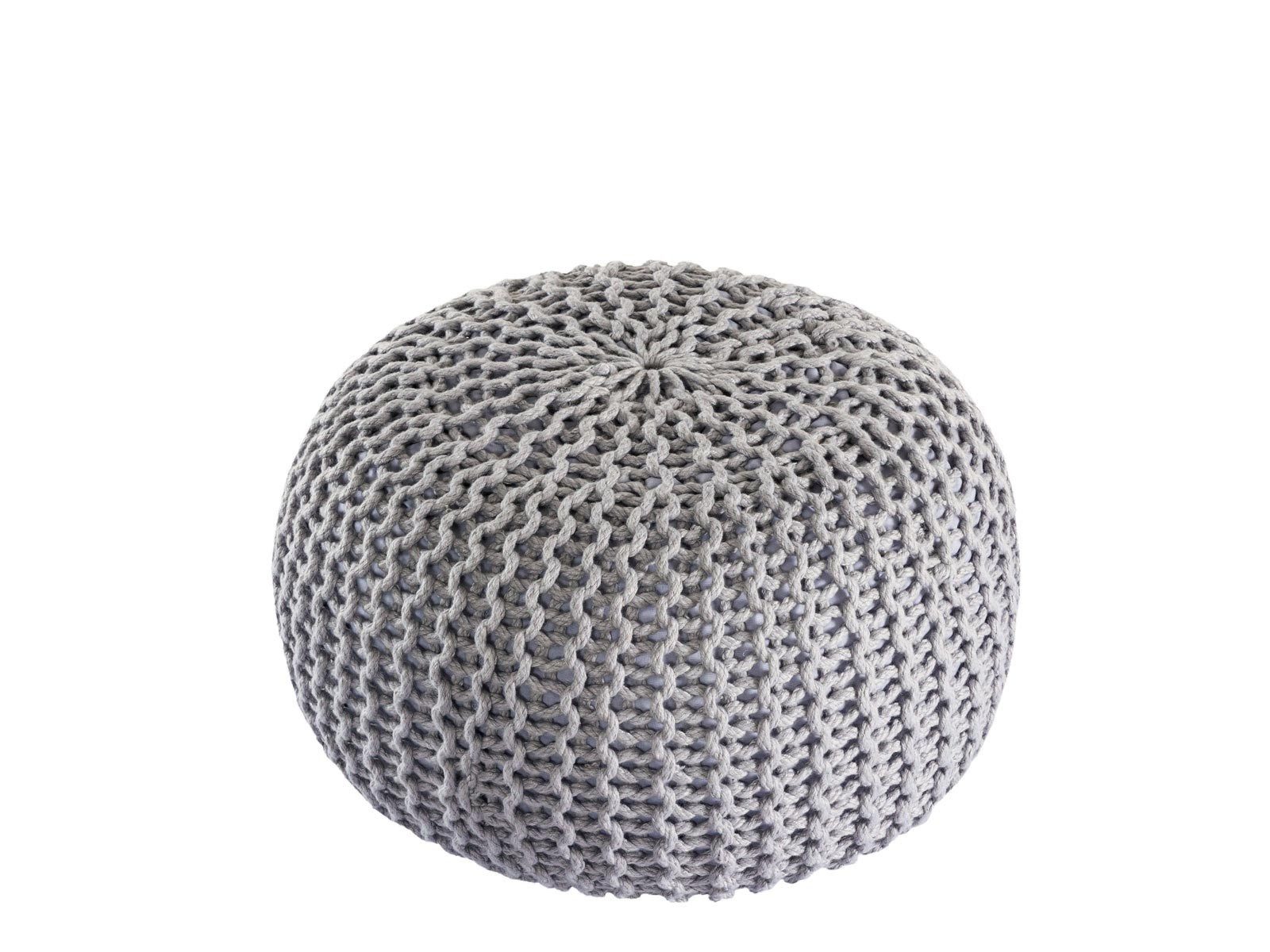 Amagohome Sitzhocker Pouf Outdoor ø 55 o. 45cm Bodenkissen Sitzpouf Hocker wetterfest pfleg