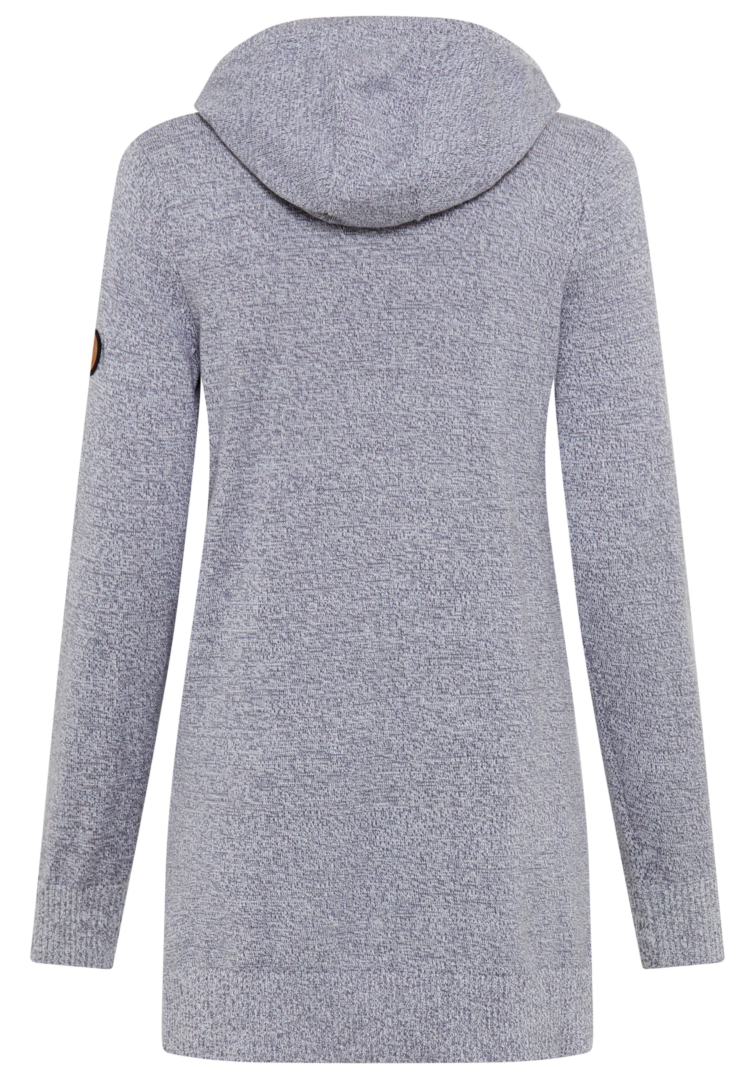 KangaROOS Longpullover mit Kapuze und Schlitzen am Saum