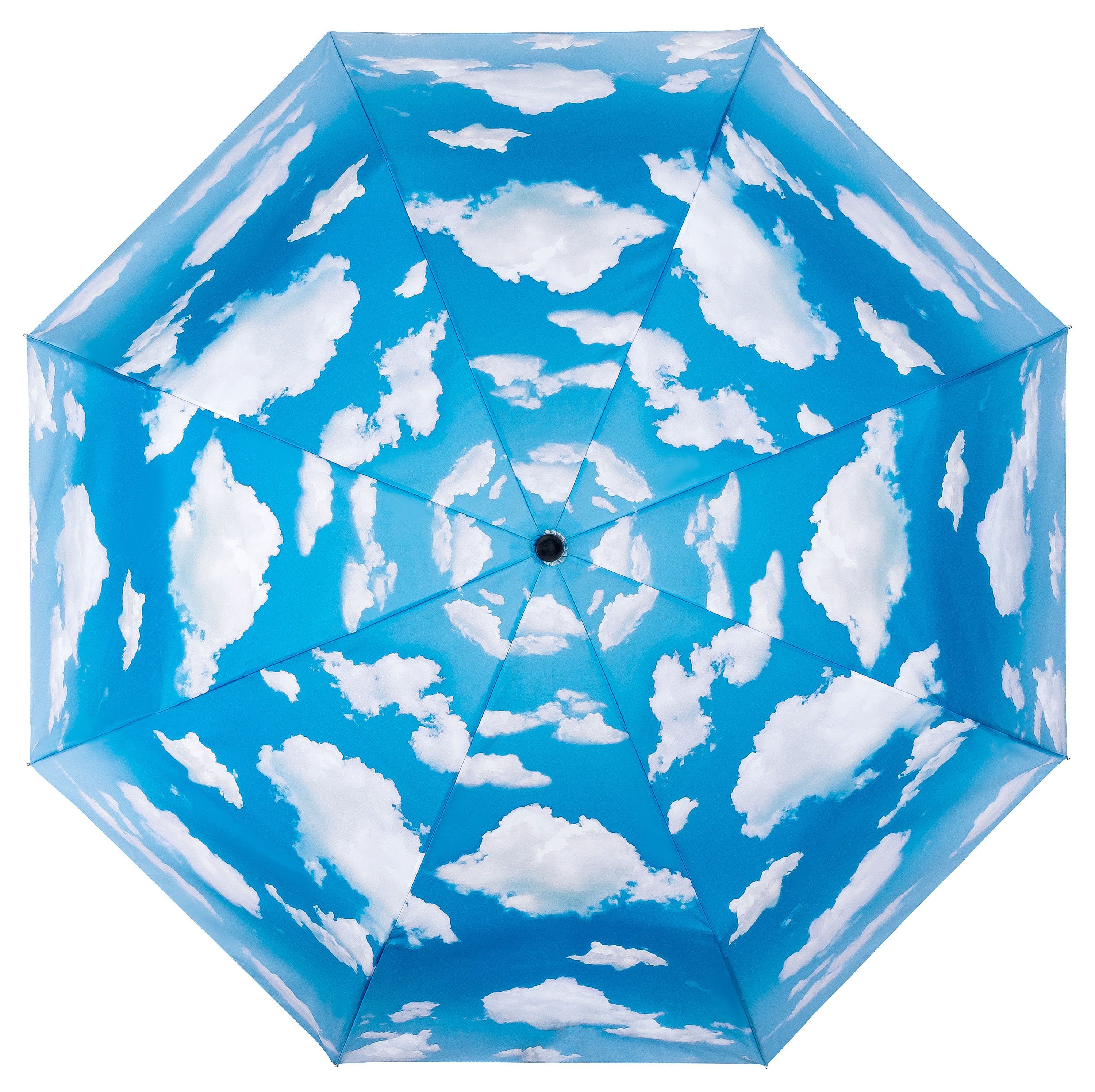 von Kunstdruck Motivschirm Stabil Lilienfeld Leicht, Taschenregenschirm Wolken Himmel Bayrischer Auf-Zu-Automatik
