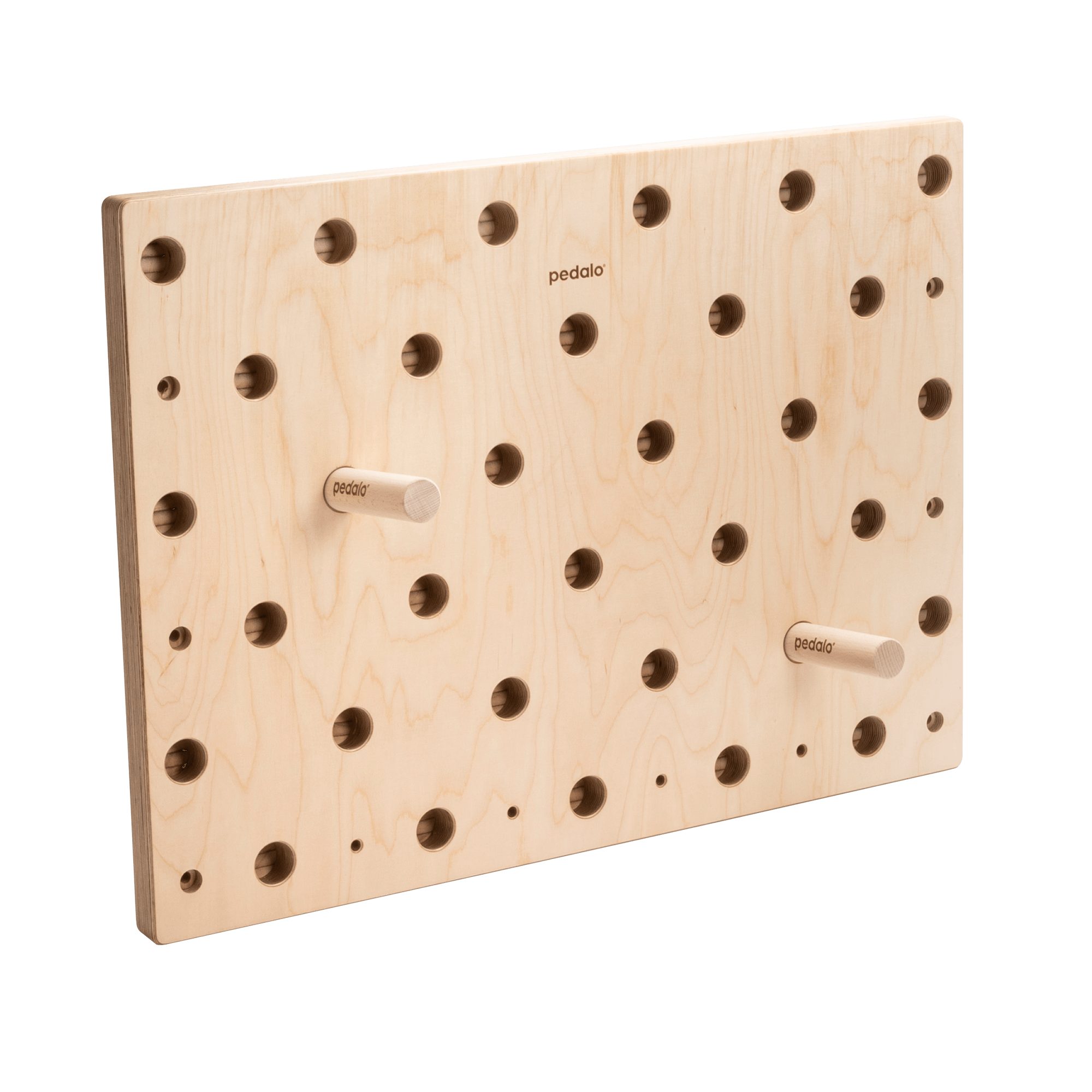 pedalo® Kletter-Trainingsgerät Kletter Trainingsboard 300 / 600 - Das Pegboard fürs Bouldern (Kletter Trainingsboard, Komplettset für Wandbefestigung), Hohe Qualität, 34 Stecklöcher