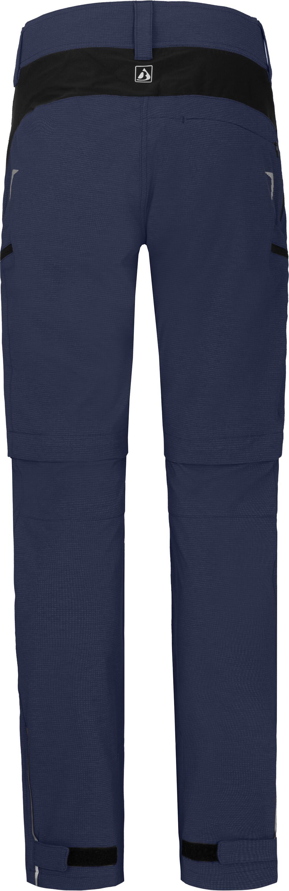 Bergson Zip-off-Hose (mit Damen Kurzgrößen, Innenhose), VINA Radhose peacoat gepolsterter Zipp-off elastisch, robust, blau