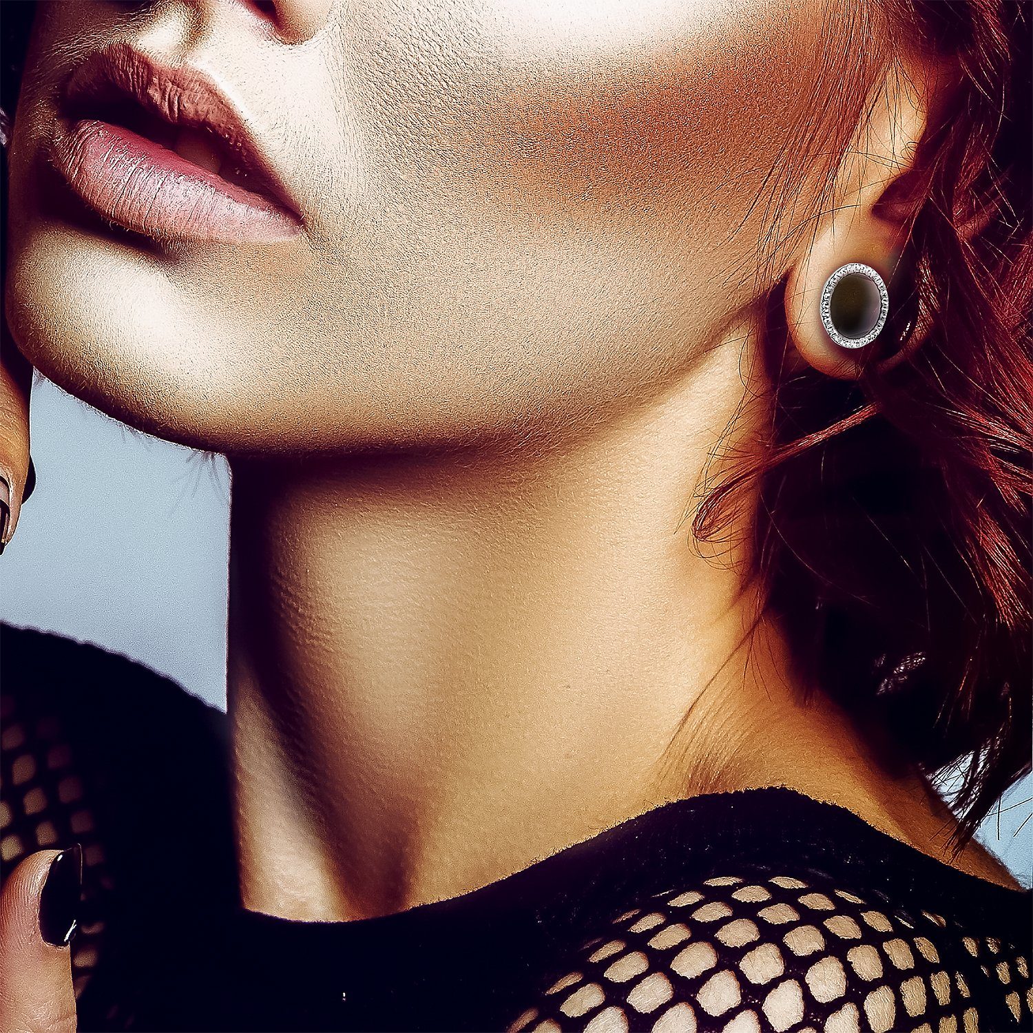 Taffstyle Plug Ohr Tunnel Piercing Kristallen Epoxy Schutzschicht Chirurgen günstig online kaufen