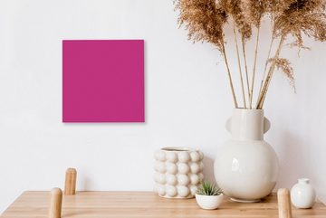 OneMillionCanvasses® Leinwandbild Fuchsia - Neon - Farben, (1 St), Leinwand Bilder für Wohnzimmer Schlafzimmer