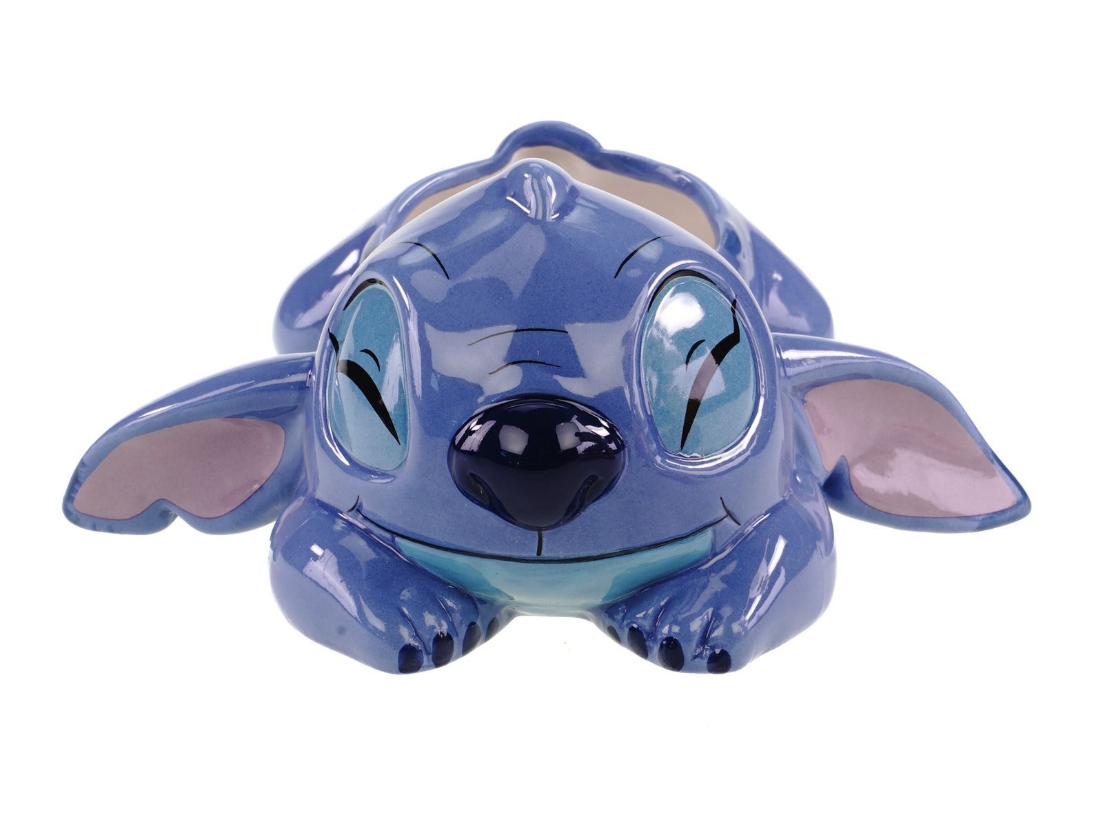 Disney Gartenfigur Disney Stitch Blumentopf Keramik - Charmantes Pflanzgefäß 17 cm