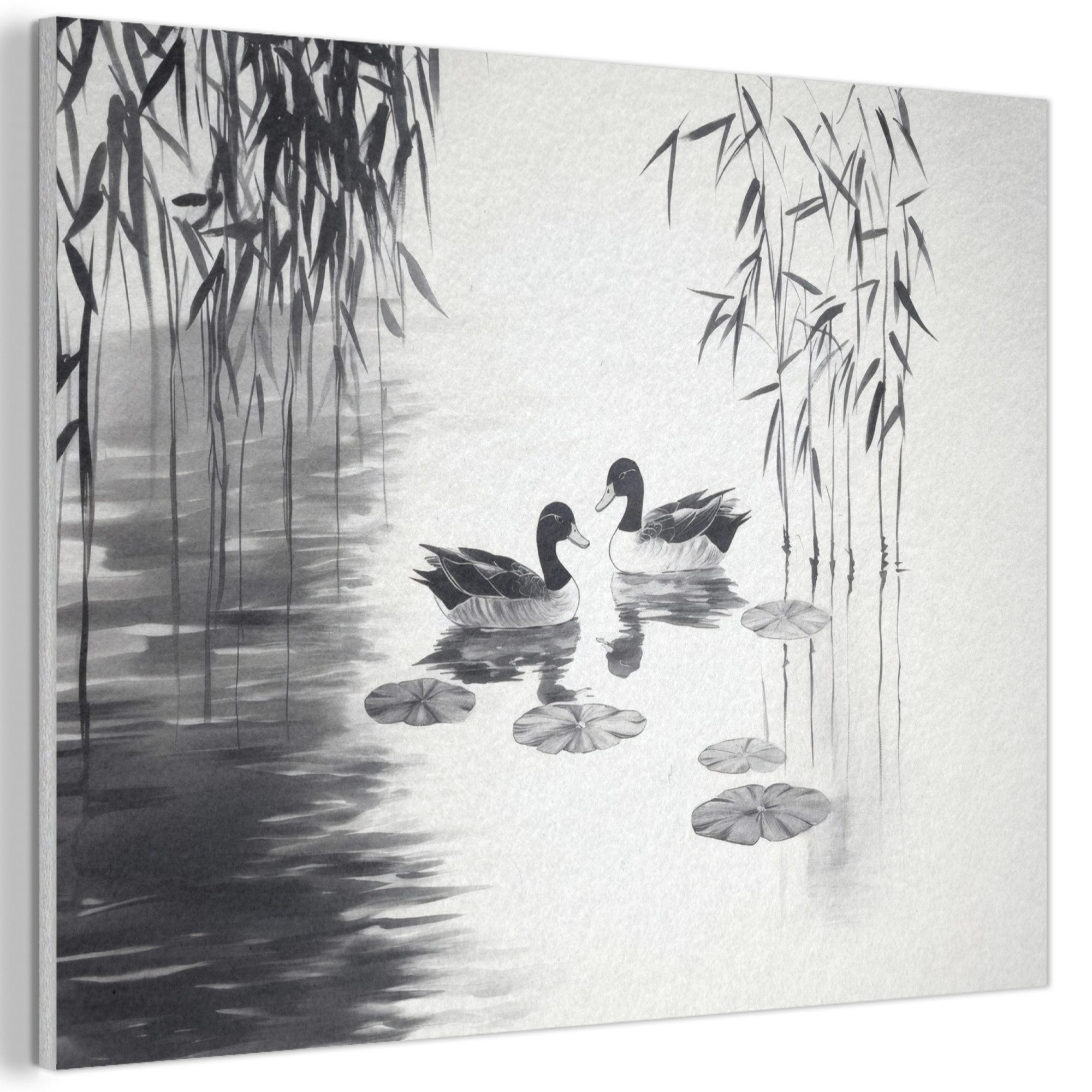 MuchoWow Gemälde Enten - Seerosen - günstig online kaufen