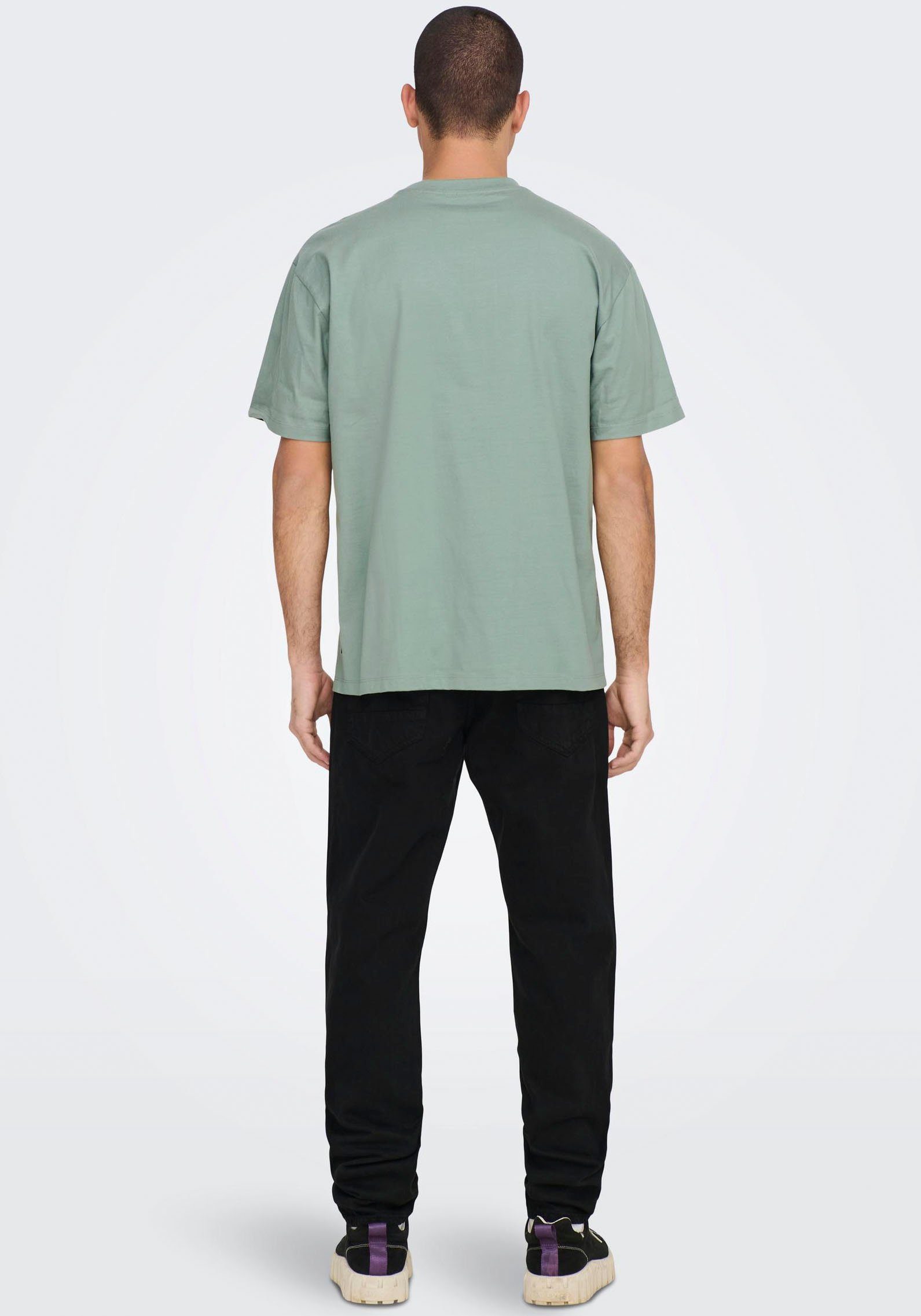 Only & Sons Herren Rundhals T-Shirt ONSFRED - Relaxed Fit günstig online kaufen