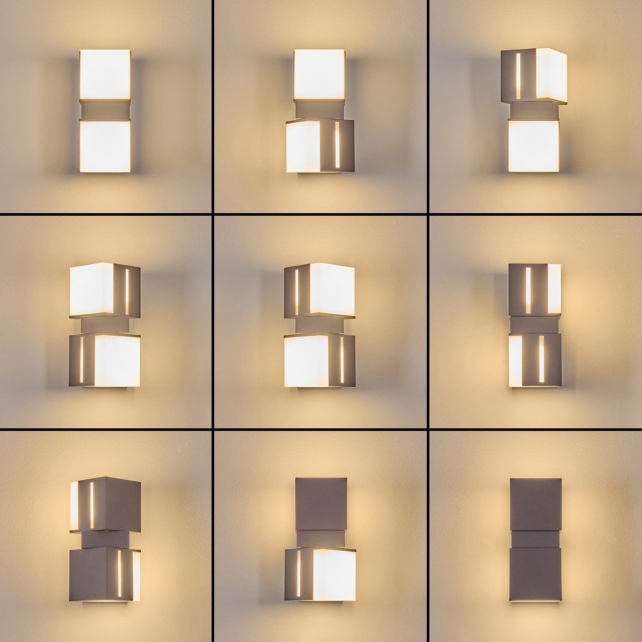 hofstein Außen-Wandleuchte Außenwandlampe aus Metall/Kunststoff in günstig online kaufen