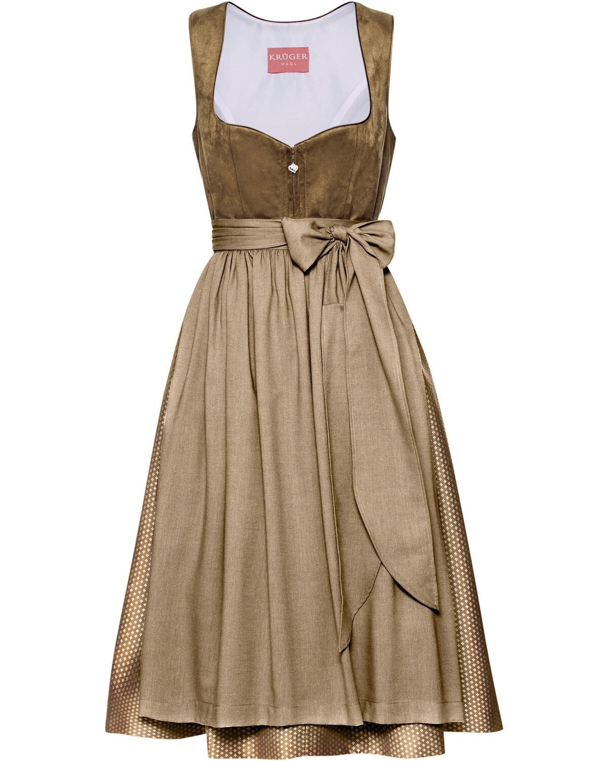 Krüger Madl Dirndl Midi-Samtdirndl Sylvara