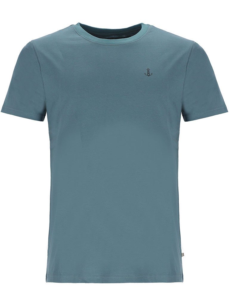 Leitfeuer T-Shirt 11323 Herren T-Shirt mit dezentem Logo-Print - Kurzarm-Shirt Baumwolle