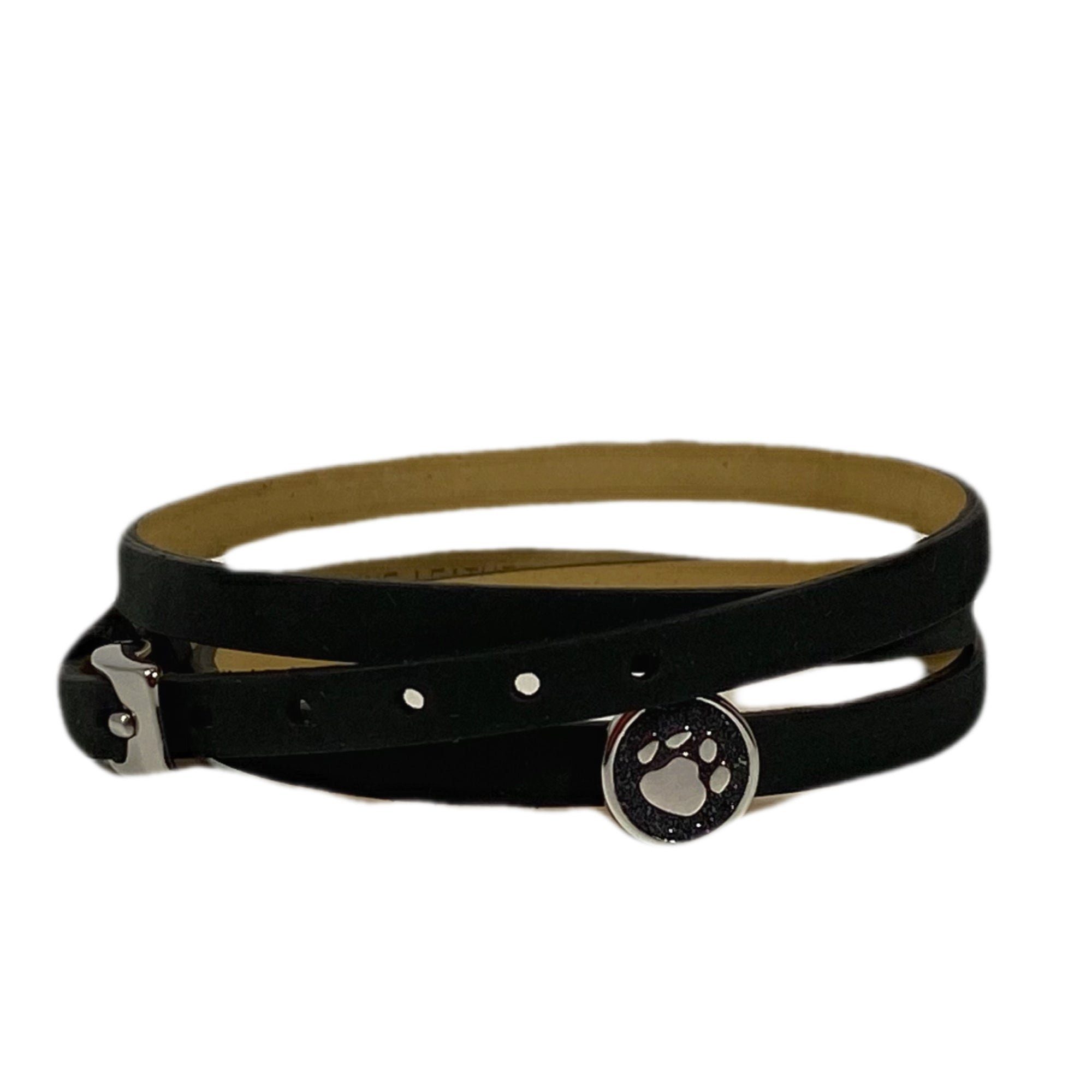 Armband DUR Schmuck: Armband, Lederarmband schwarz mit Lavasandelement, A1598