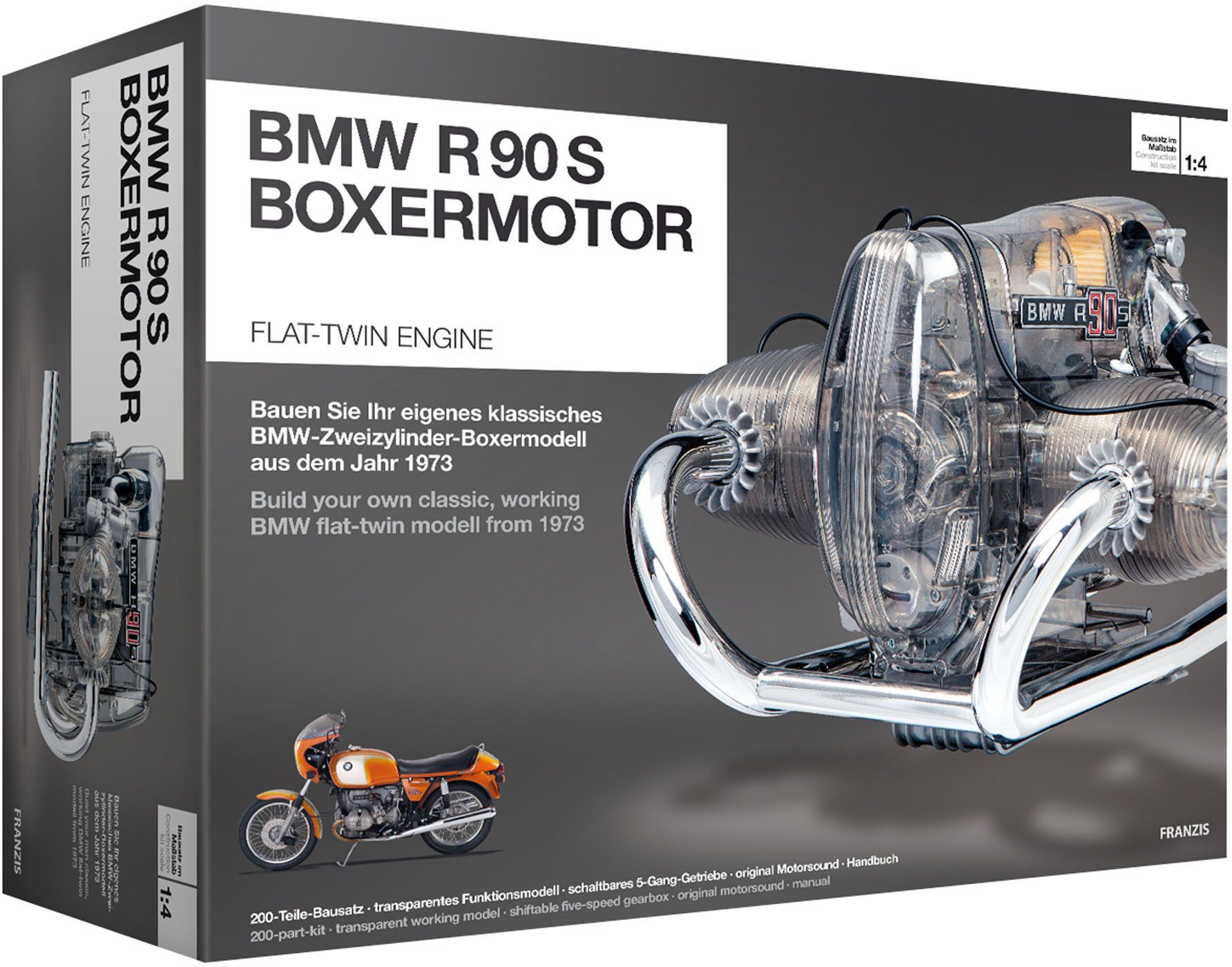 Image of Franzis Experimentierkasten »BMW R90 S Boxermotor«, mit Sound