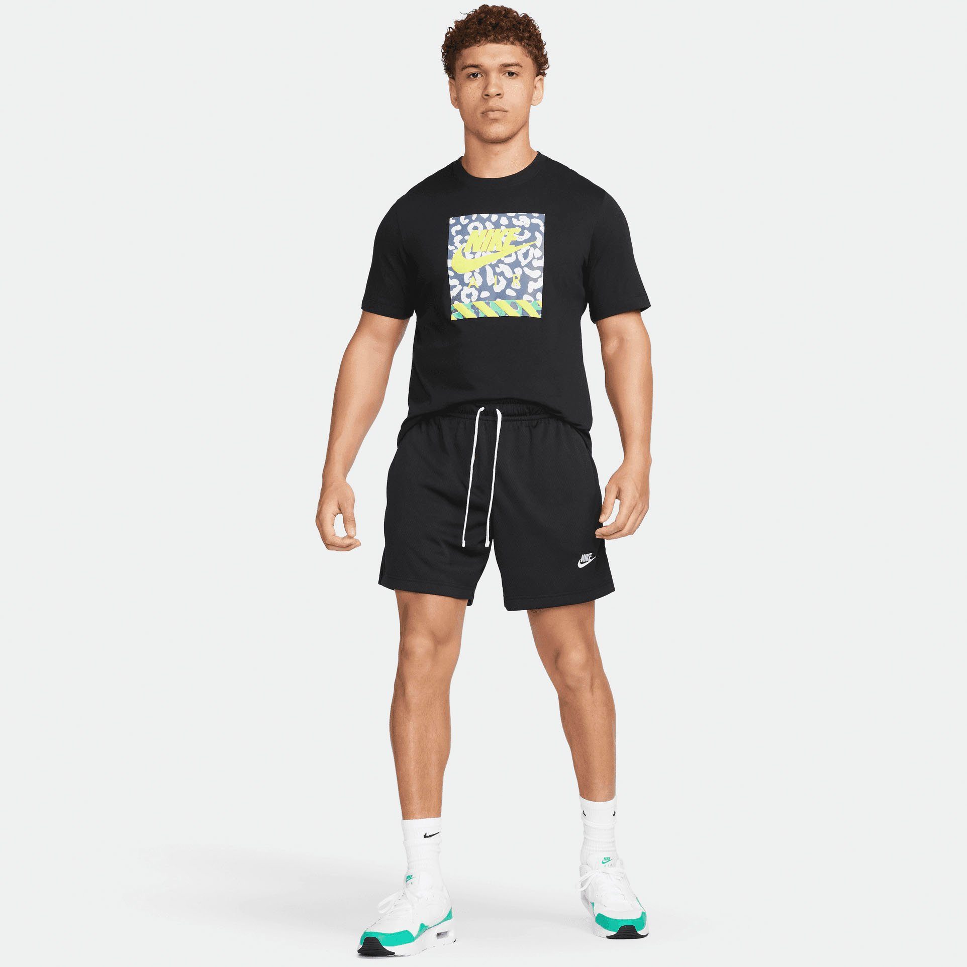 schwarz M CLUB NK MESH Shorts SHORT FLOW Sportswear Nike