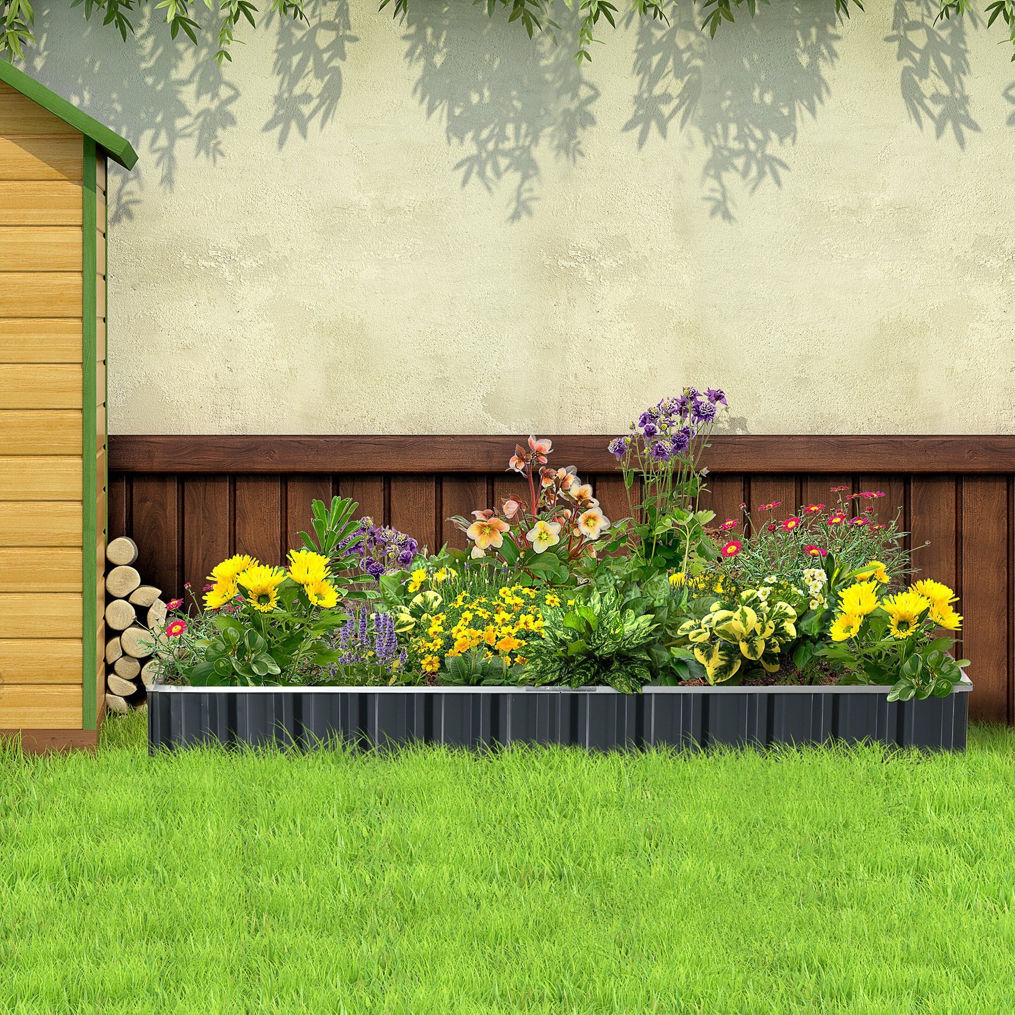 Outsunny Hochbeet Pflanzkasten (Blumenkasten, 1 St., günstig online kaufen