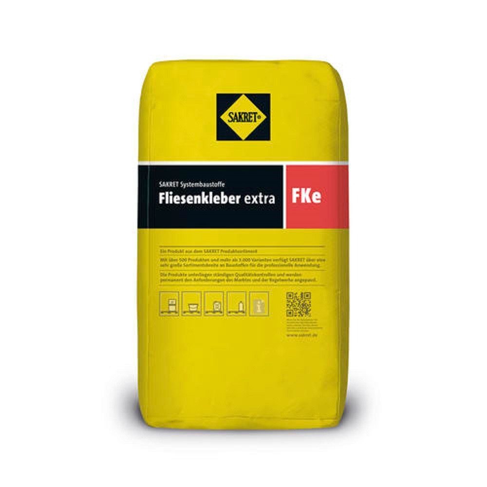 Sakret Mörtel SAKRET Fliesenkleber extra FKe 25 kg