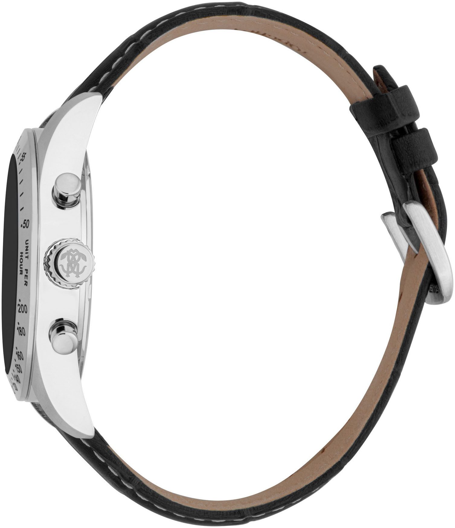 roberto cavalli Chronograph Uomo Chrono RC5G046L1015, Quarzuhr, Armbanduhr, Herrenuhr, Lederarmband, analog, Tag