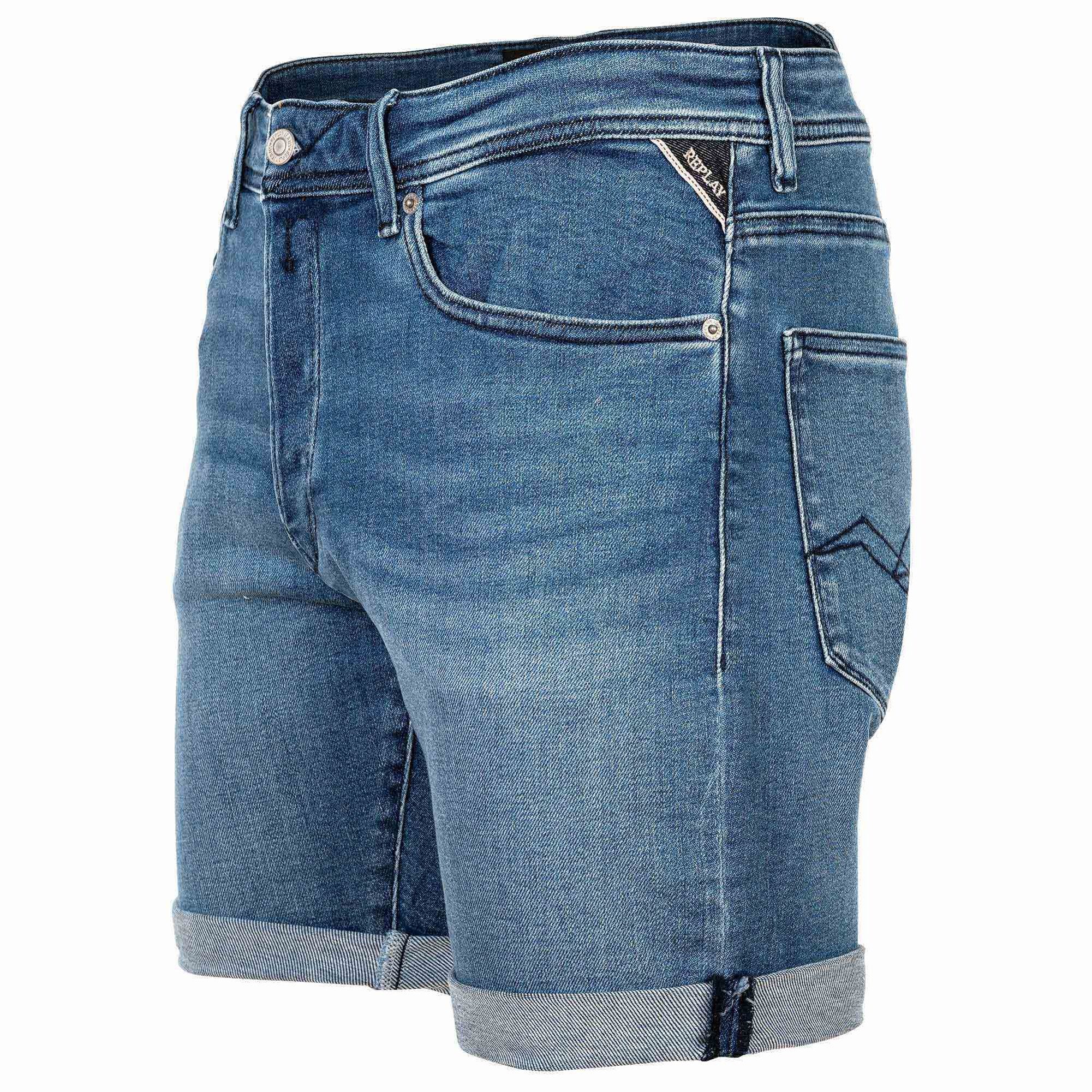 Replay Bermudas Herren Bermuda-Shorts 1er Pack Baumwolle