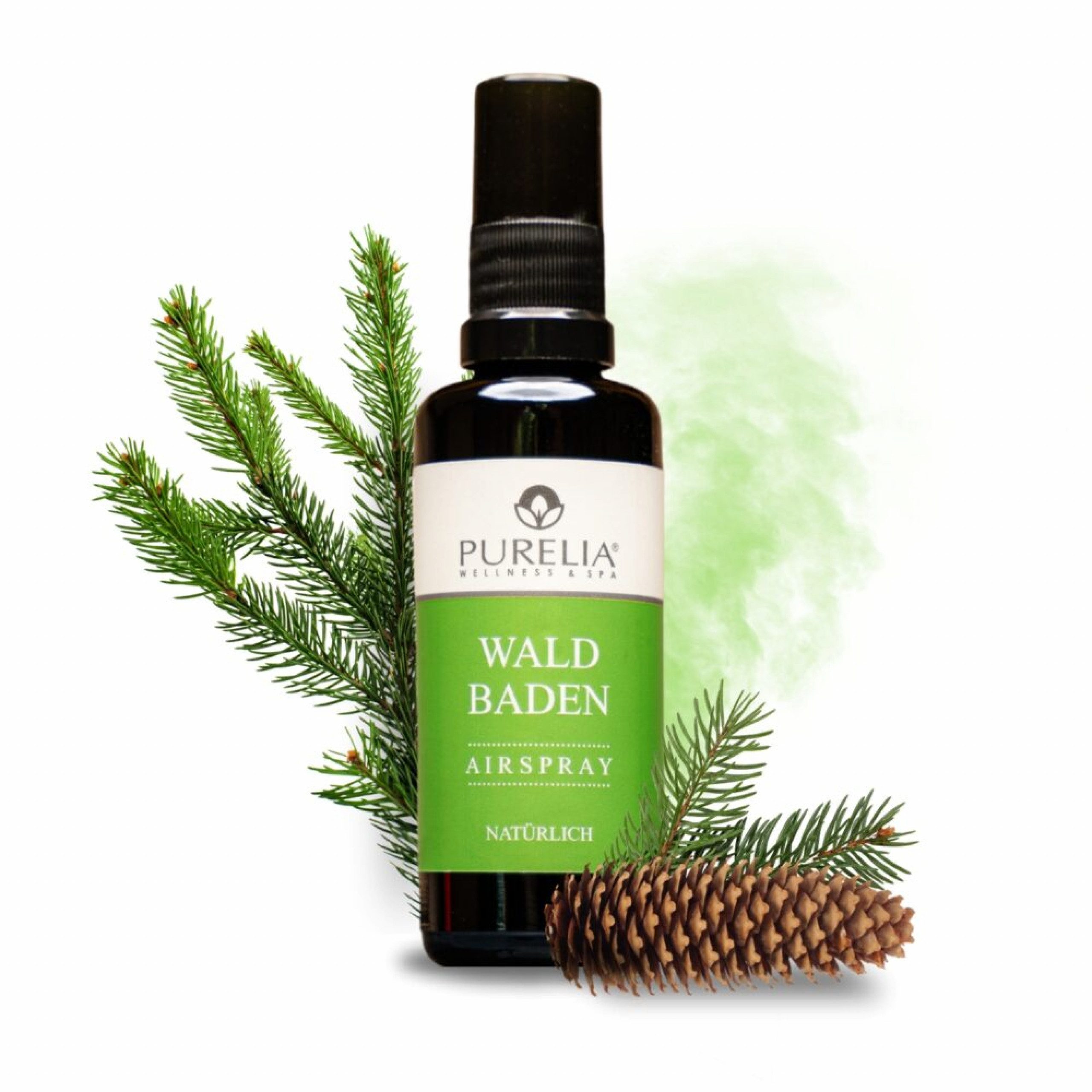 Raumduft PURELIA Airspray Waldbaden 50 ml Hochwertige ätherische Öle