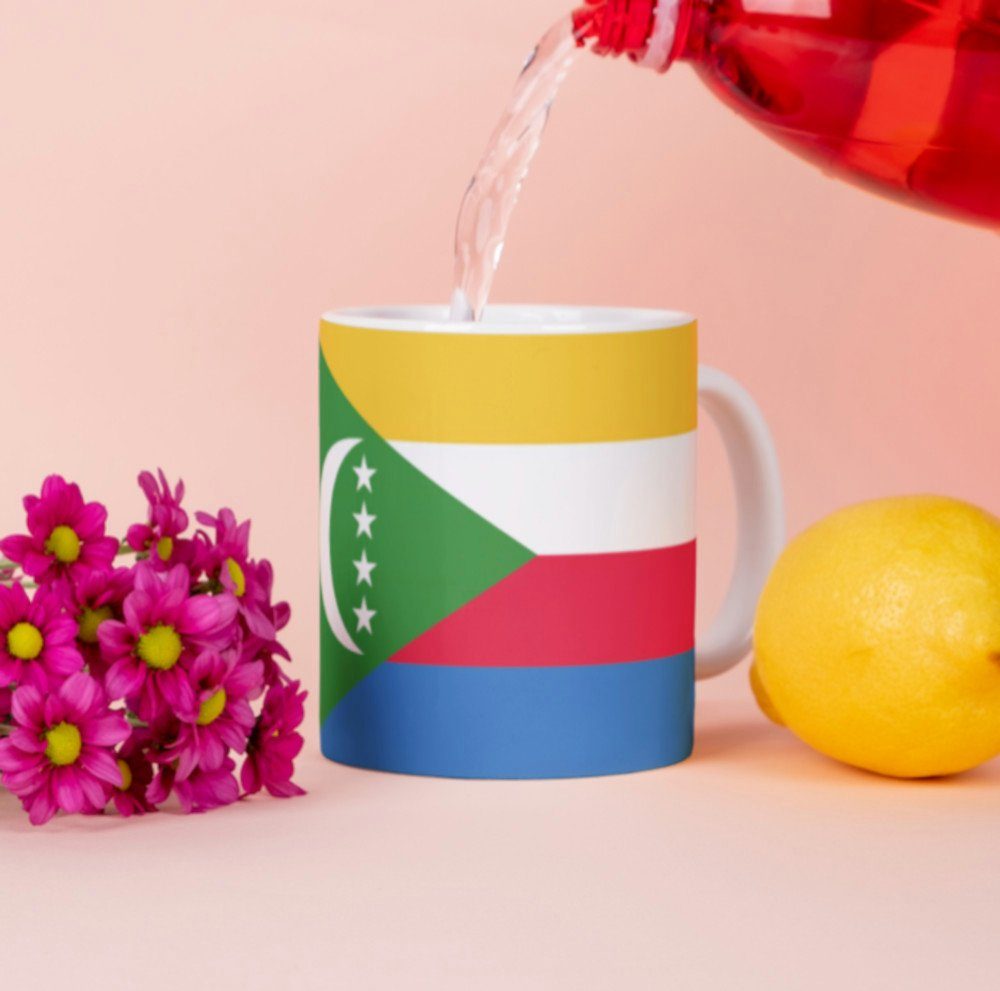 Tinisu Tasse Komoren Tasse Flagge Pot Kaffeetasse National Becher Kaffee Cup Büro | Tassen