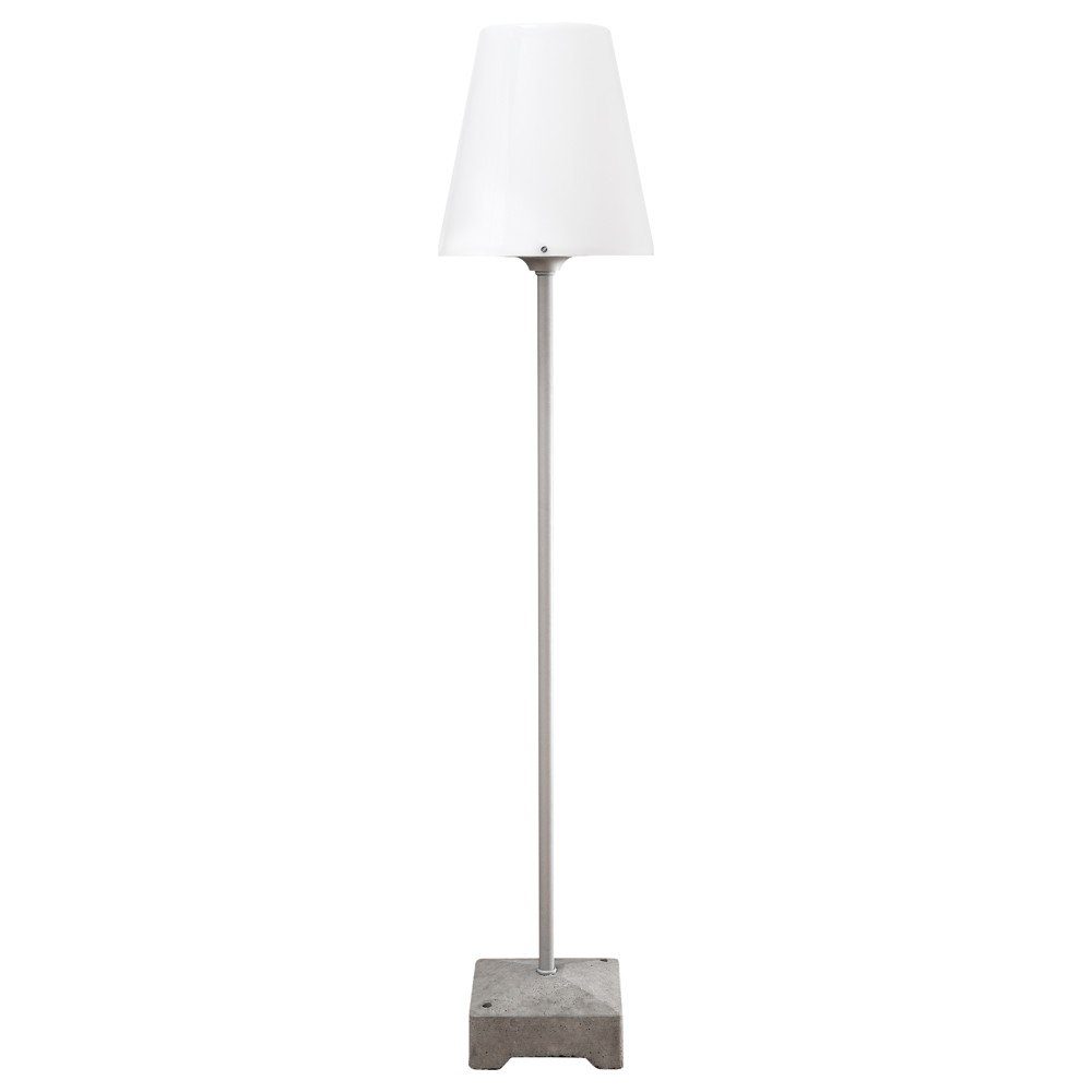 KONSTSMIDE Moderne mm weiß, Stehlampe Standlampe Nein, Stehlampe, Angabe, keine Höhe, Groß, 1300 Lucca Leuchtmittel Terrassenleuchte warmweiss, enthalten: