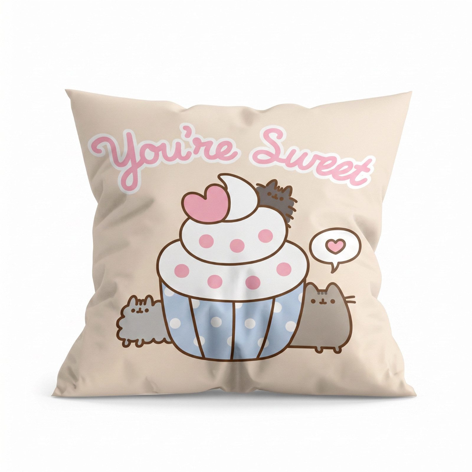 Pusheen Dekokissen Pusheen the Cat Katze Kissen Dekokissen Wendekissen 40 x 40 x7 cm