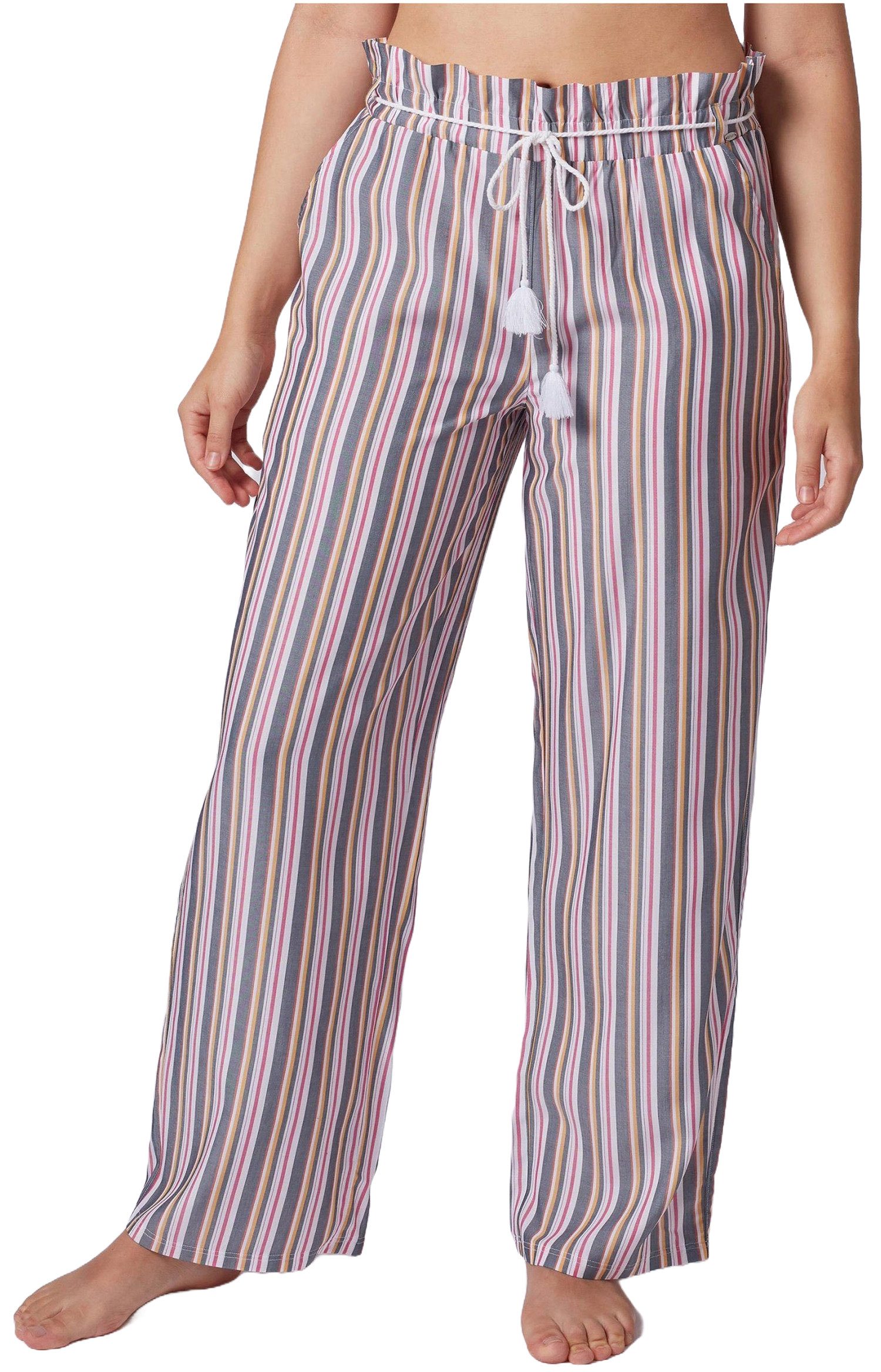 Skiny Pyjamahose Damen Schlafanzughose gestreift (1-tlg)