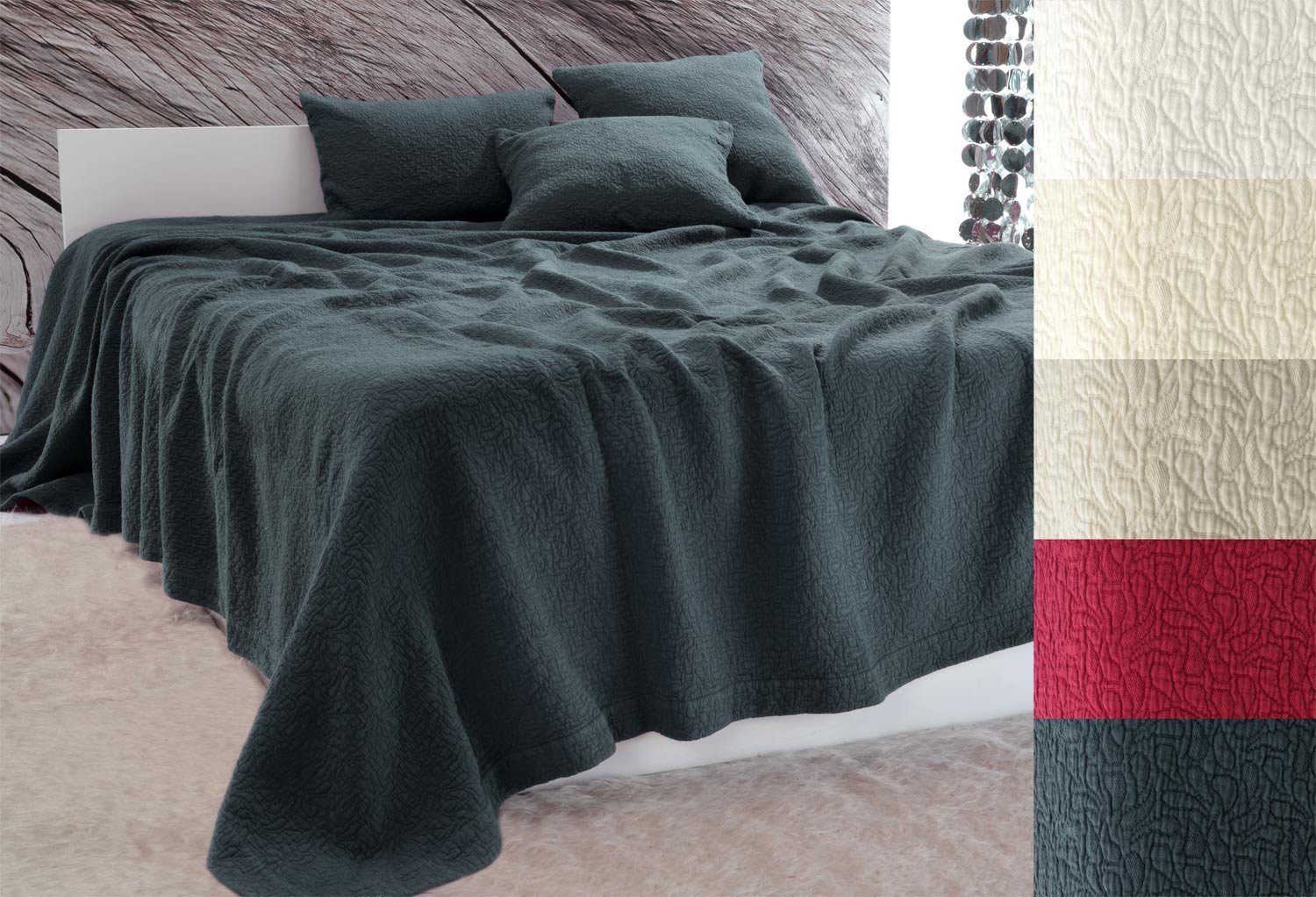 Wohnen und Accessoires GmbH & Co. KG Bettüberwurf Tagesdecke Estoril - Paisley Muster. € 77,94