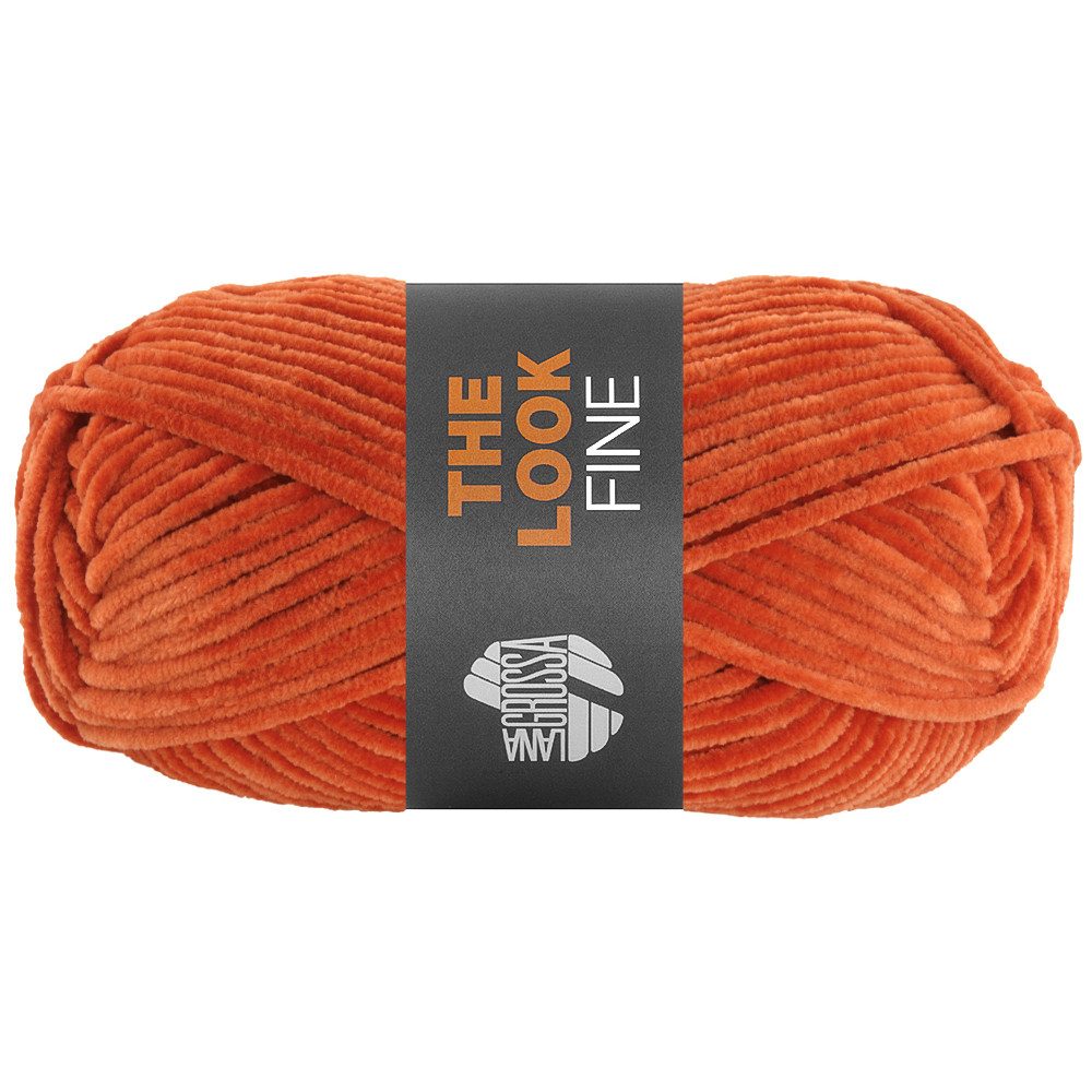 LANA GROSSA THE LOOK FINE samtig weiches Chenillegarn Häkelwolle, 100 m (Feines und samtig weiches Chenillegarn), 50 g