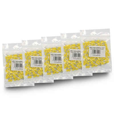 ARLI Aderendhülsen Aderendhülsen gelb 1 mm² - 5 x 100 er Beutel (500 Stück)