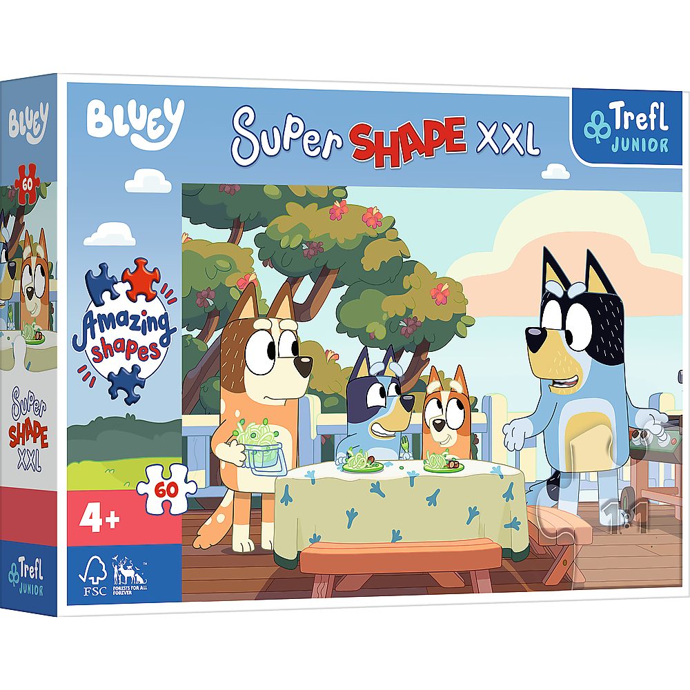 Bluey Пазлы Bluey Пазлы And Friends 60 XXL Teile Riesenpuzzlespaß für Kinder, Пазлыteile