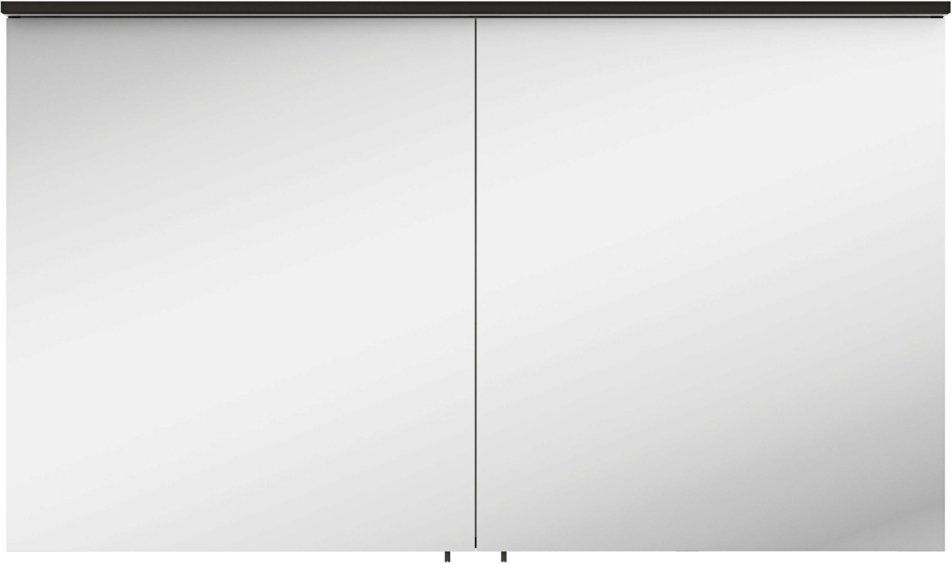 MARLIN Spiegelschrank 3510clarus 120 cm breit, Soft-Close-Funktion, inkl.  Beleuchtung, vormontiert | Hängeschränke