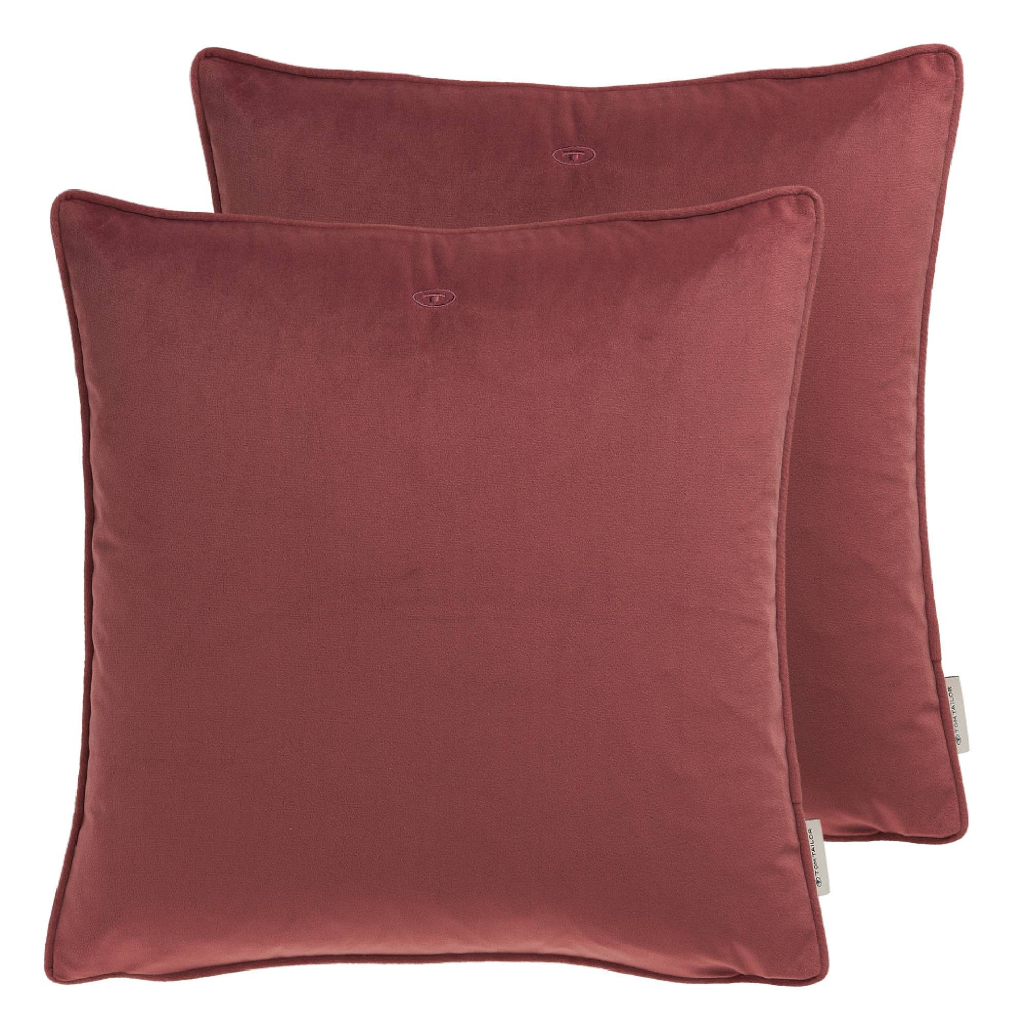 TOM TAILOR Kissenhülle VELVET SIGNATURE Zierkissenhülle, günstig online kaufen