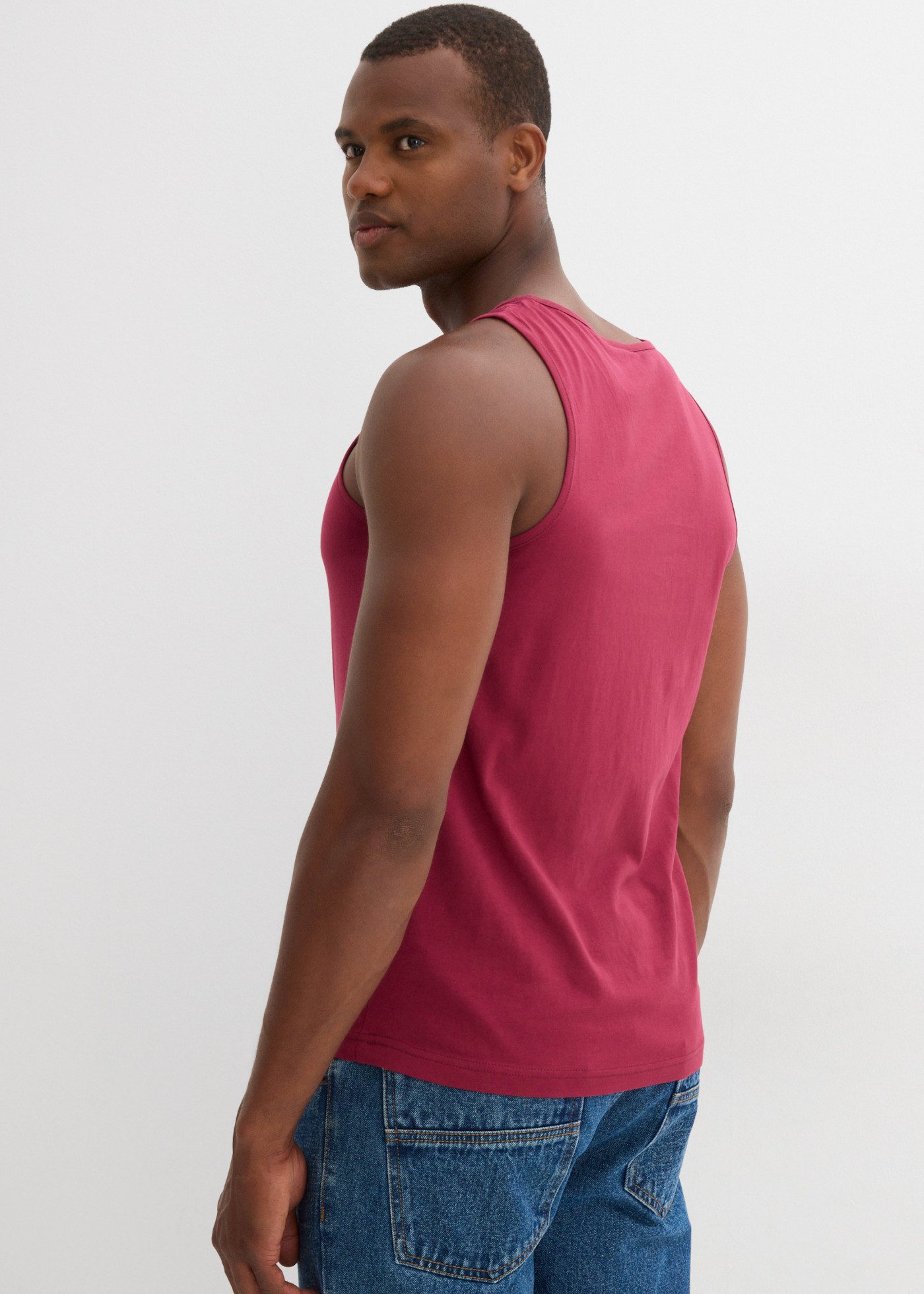 bonprix Tanktop (Packung, 3-tlg., 3er) Regular Fit, Rundhalsausschnitt