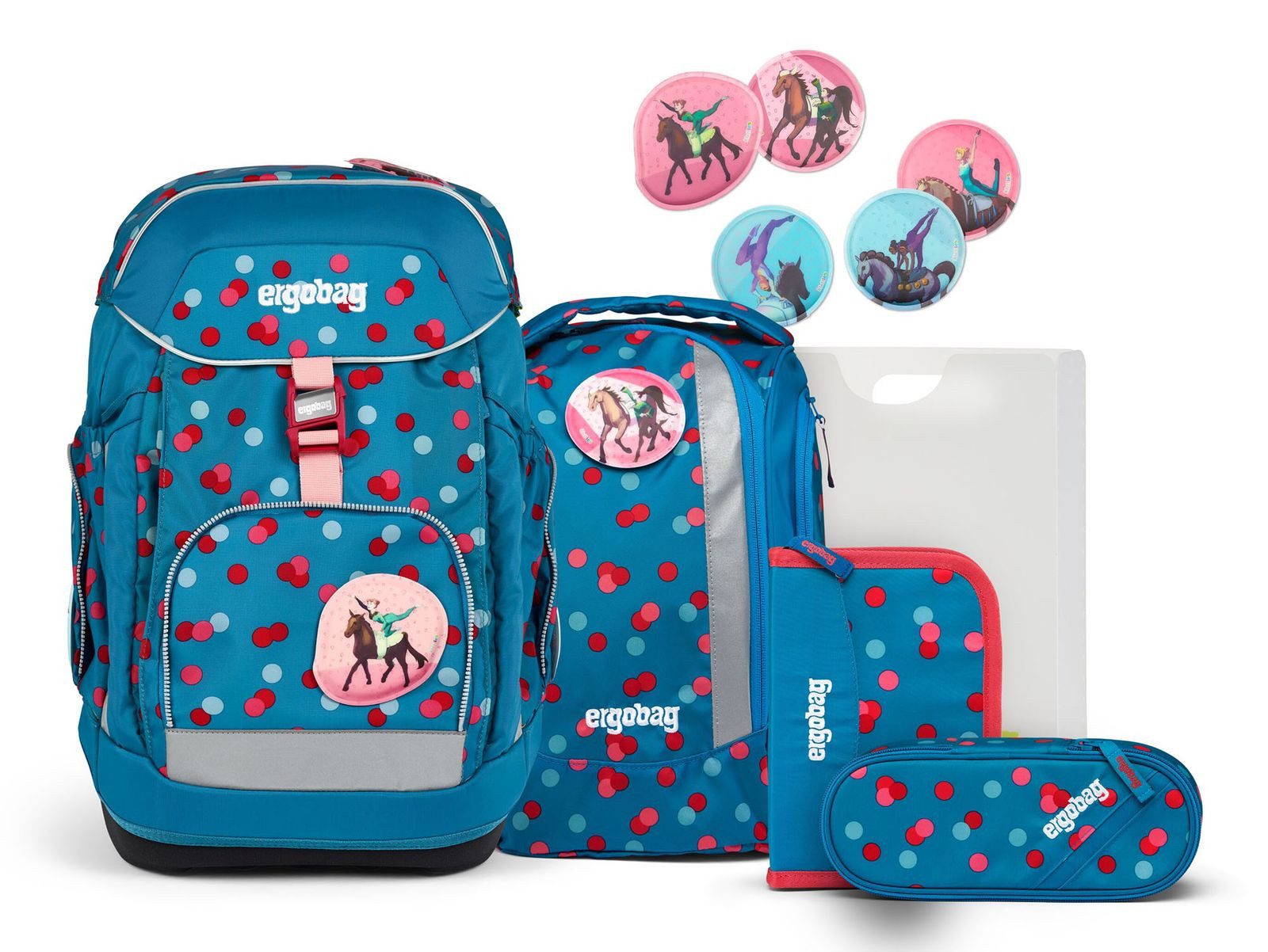 ergobag Schulranzen Maxi-Set 6-teilig (Set, 5-tlg)
