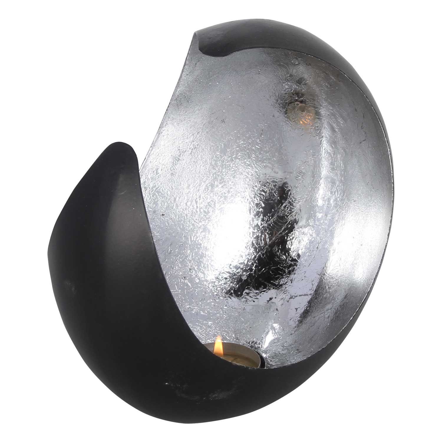 Casa Moro Windlicht Orientalischer Teelichthalter Ravi Ø 20 cm, Windlichthalter Wohn-Deko (marokkanischer Halb-Mond Metall, 1 St., Hilal Eid Mubarak Kerzenständer), Ostern Muttertag Dekoration Tisch Deko Kerzenleuchter