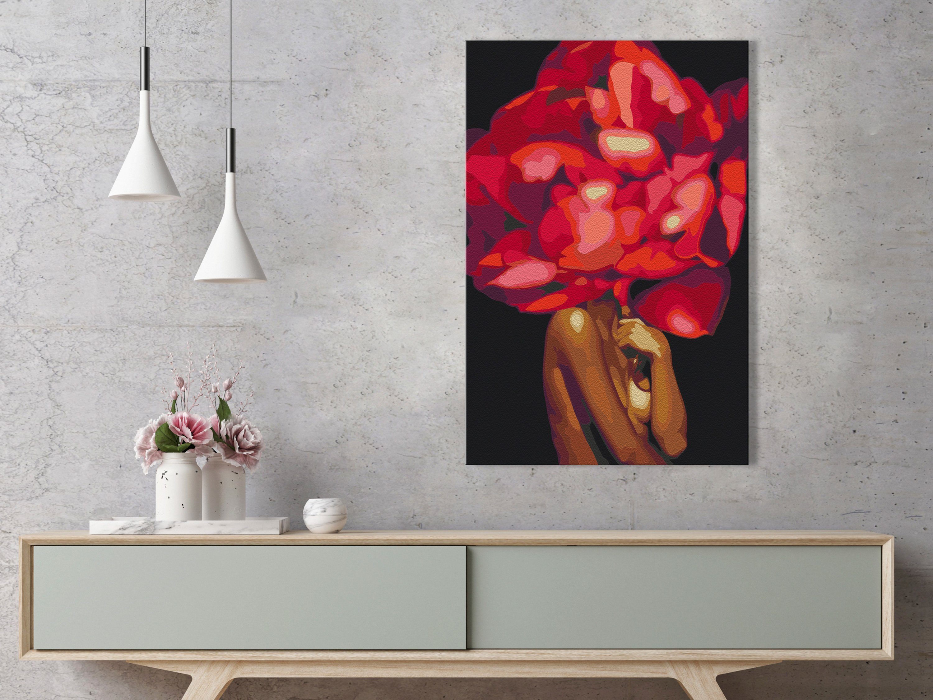 Thumbnail - Artgeist Malen nach Zahlen Floral Head